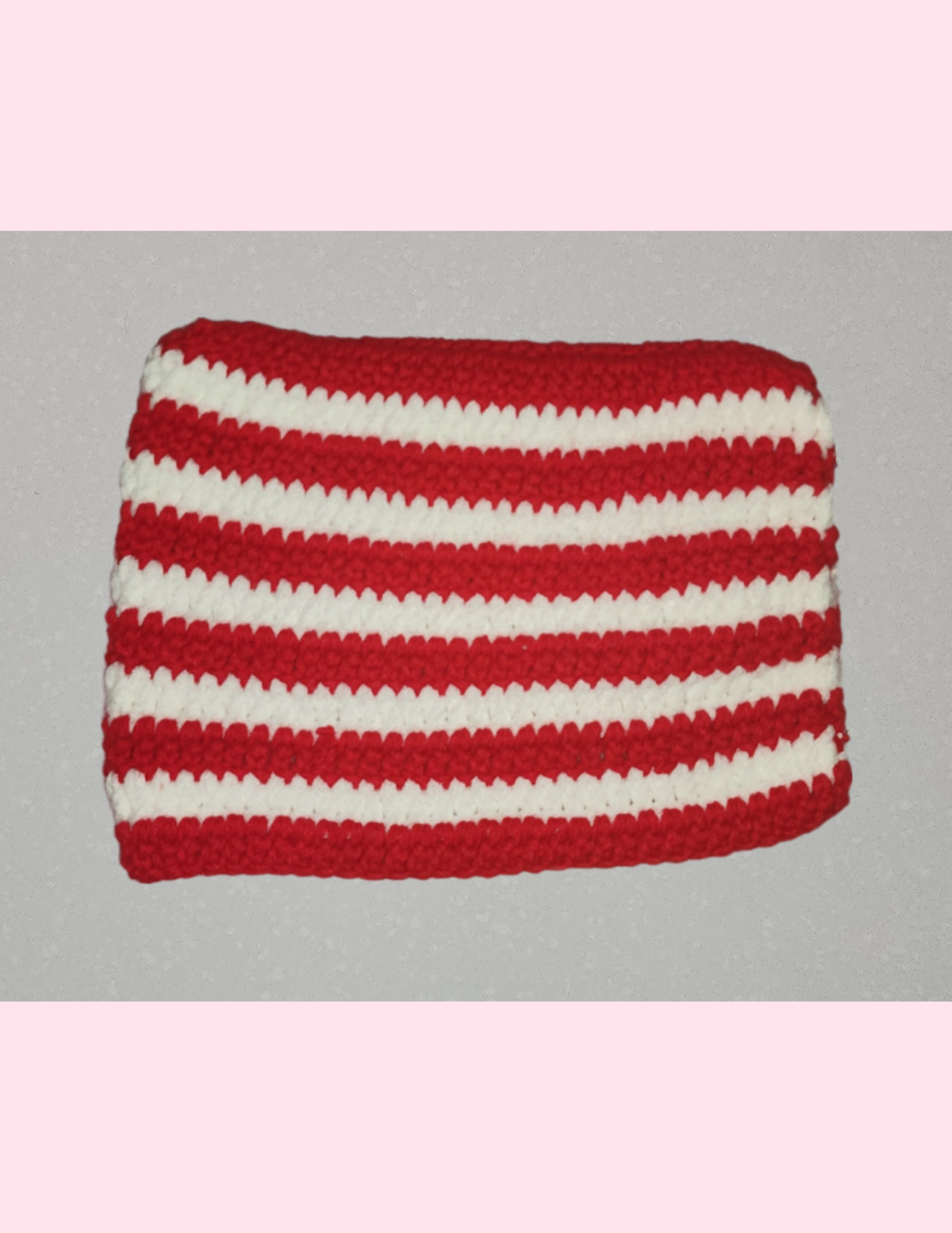 Cat Beanie (Red & White)