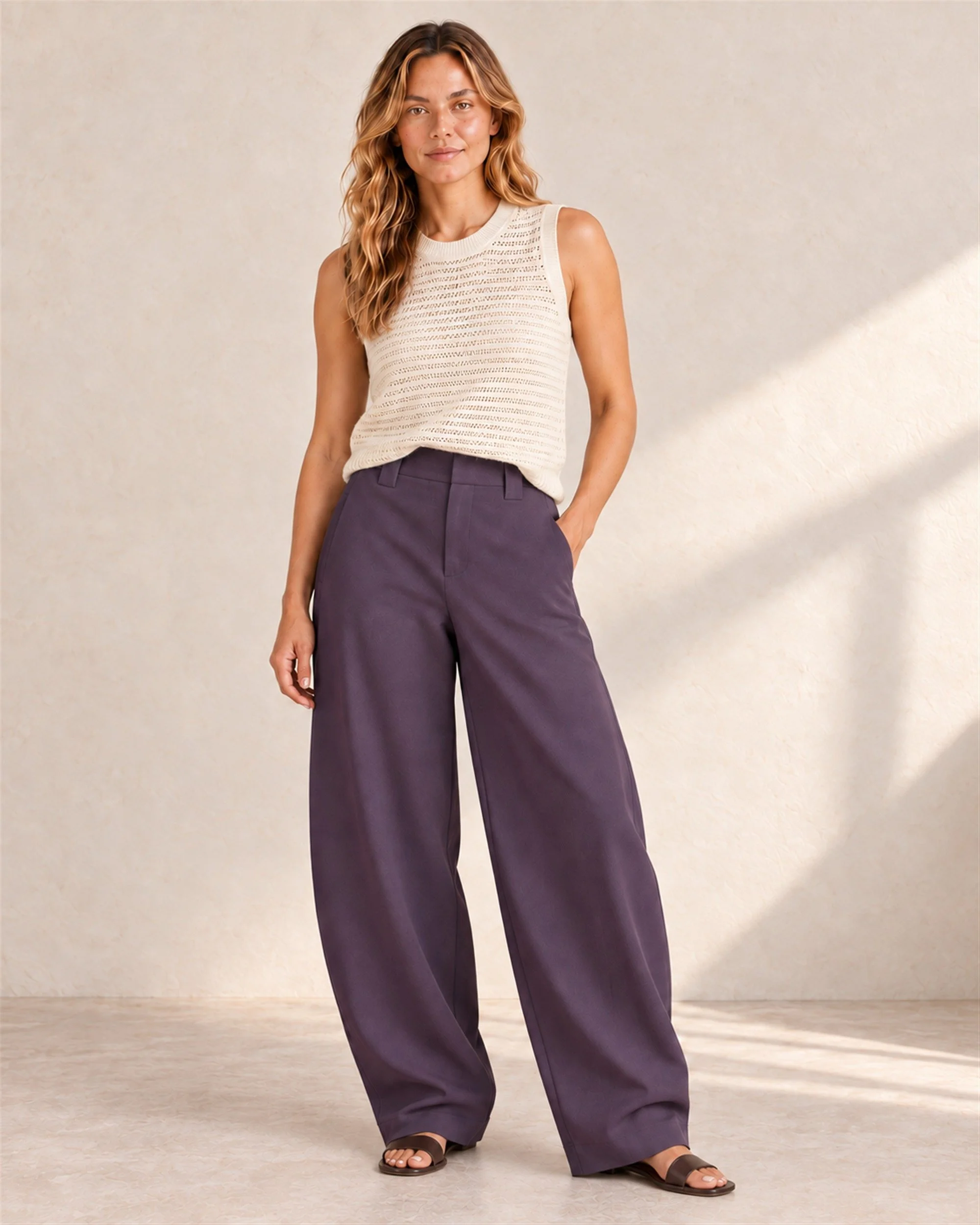 Fluid Pant — Aubergine