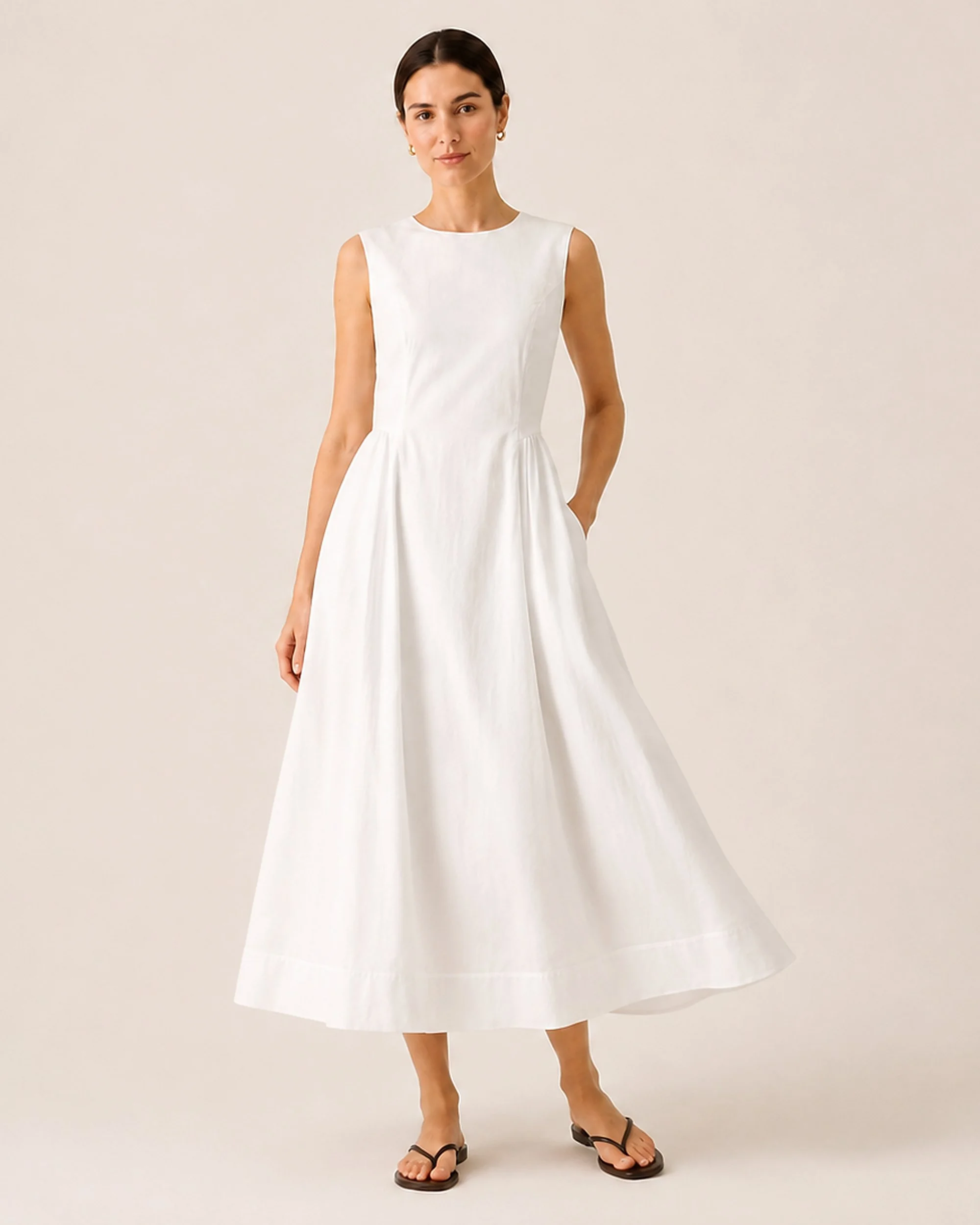 Tailored Dress — White