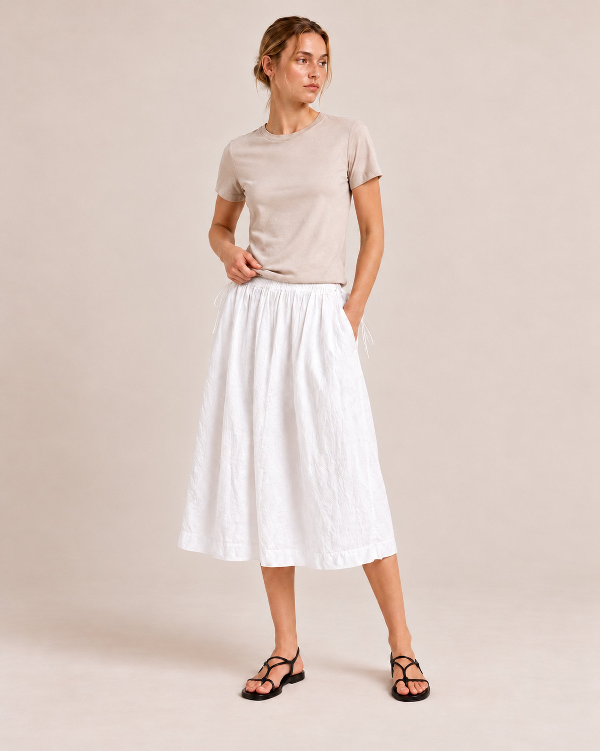 Cotton Tie Skirt