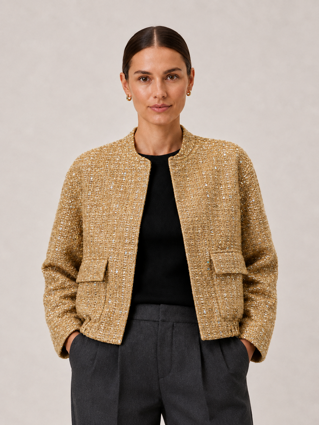 Textured Gold Jacket