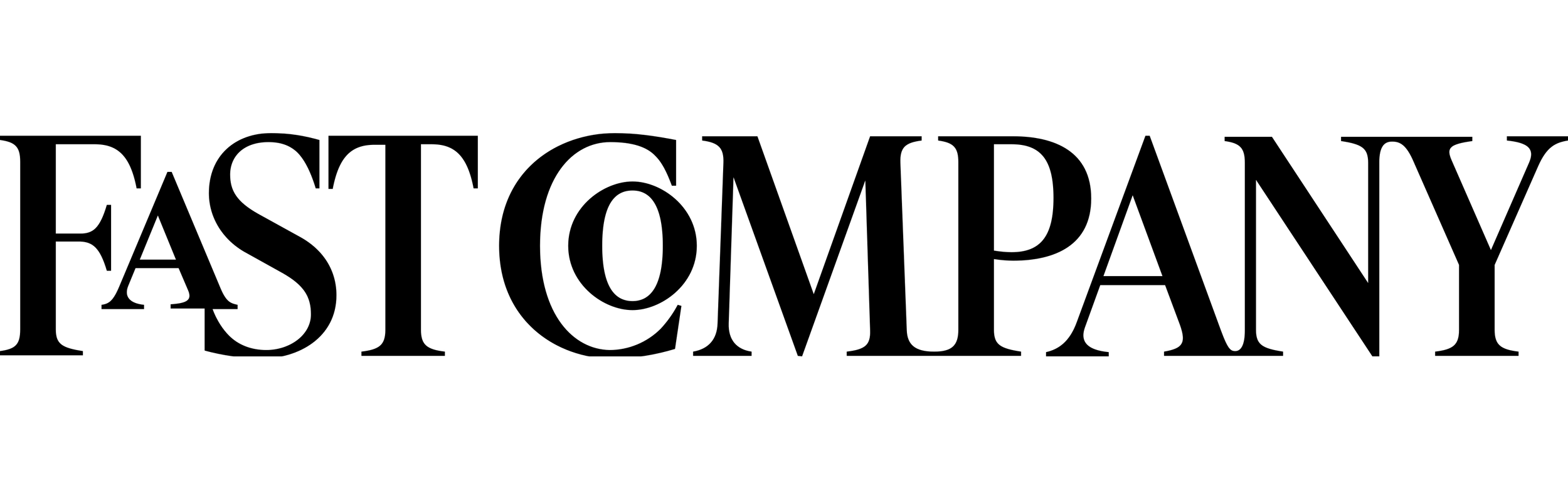 Fast Company logo with black letters