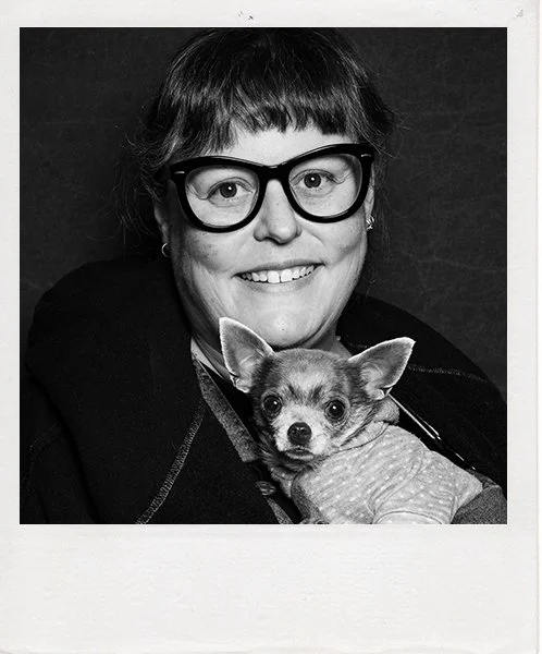   And this is me today with my dog, Tammy Faye Barker.  
