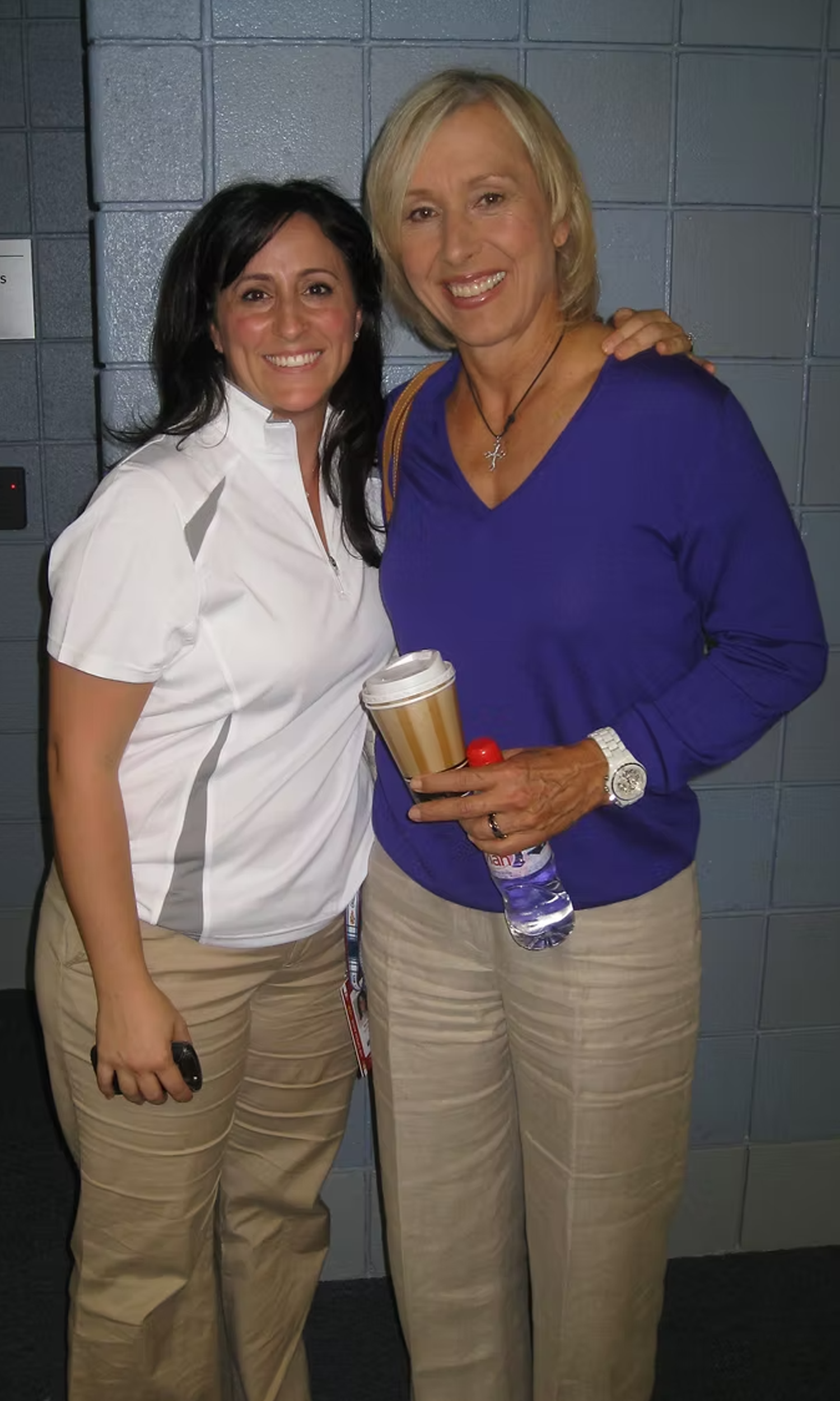 Melissa Baudo and Martina Navratilova