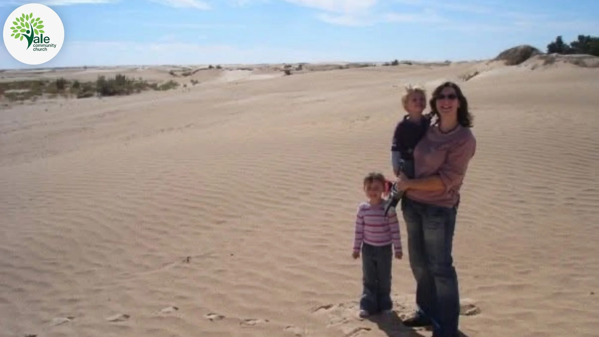 The Dupree family in the Sahara during their years in Tunisia