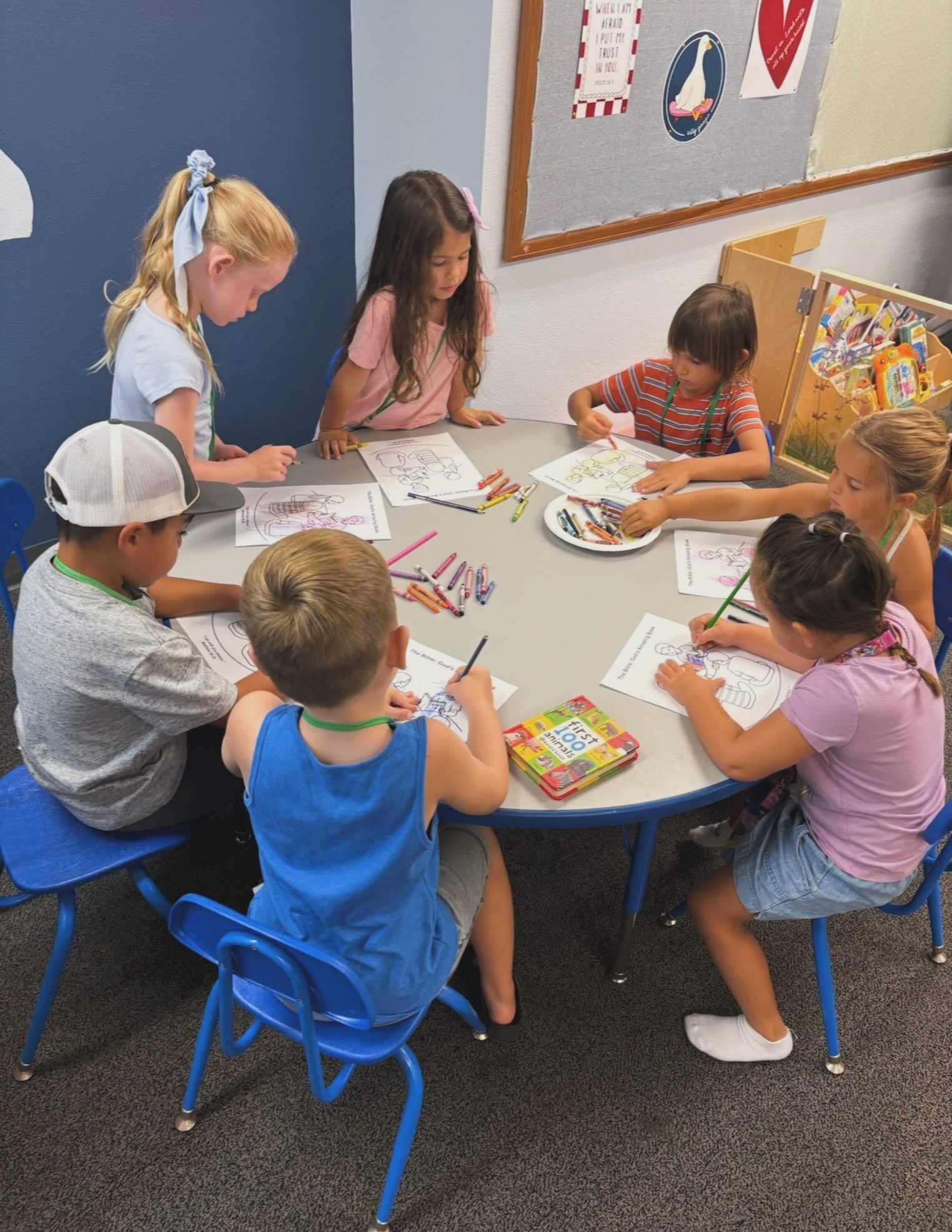 TK kiddos hard at work! The love being in class.