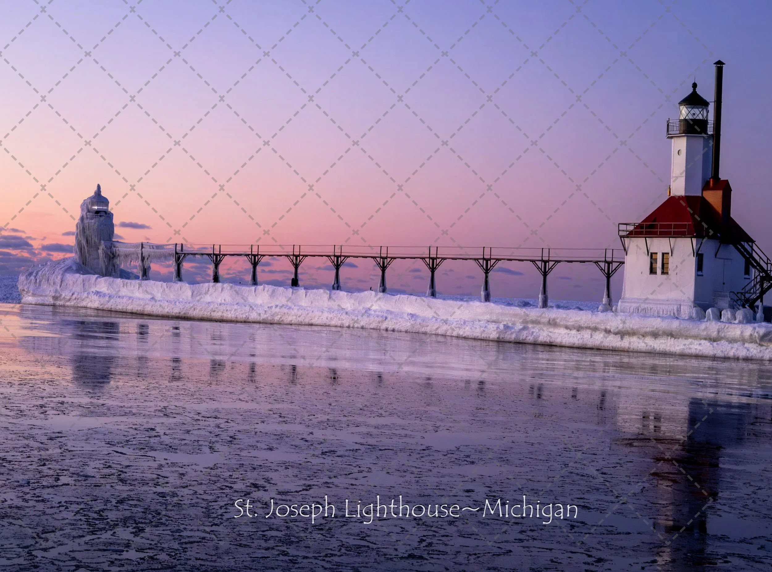 St Joseph Lighthouse~Winter Reflection.jpg