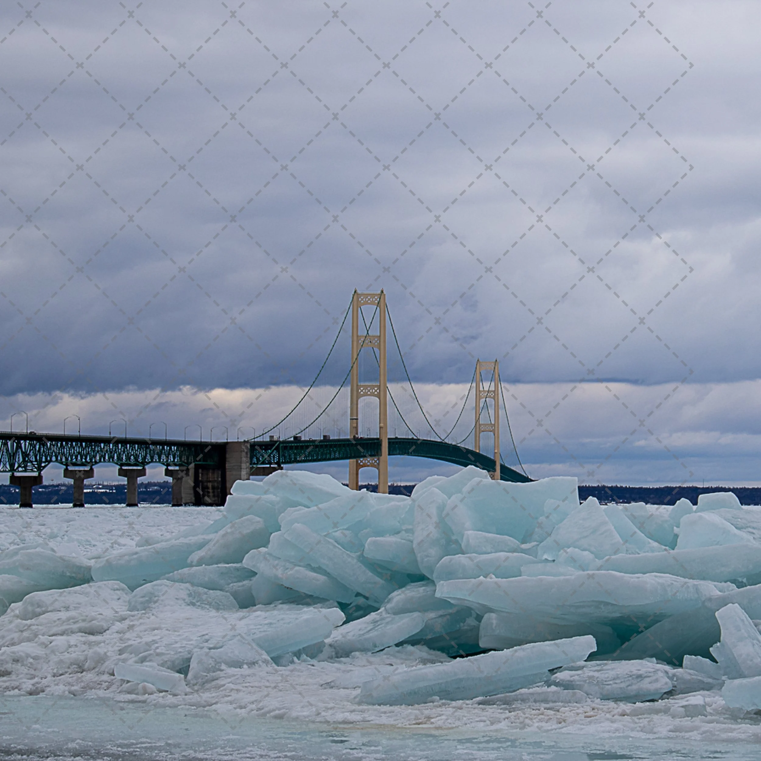 Mackinac Bridge~Blue Ice.jpg