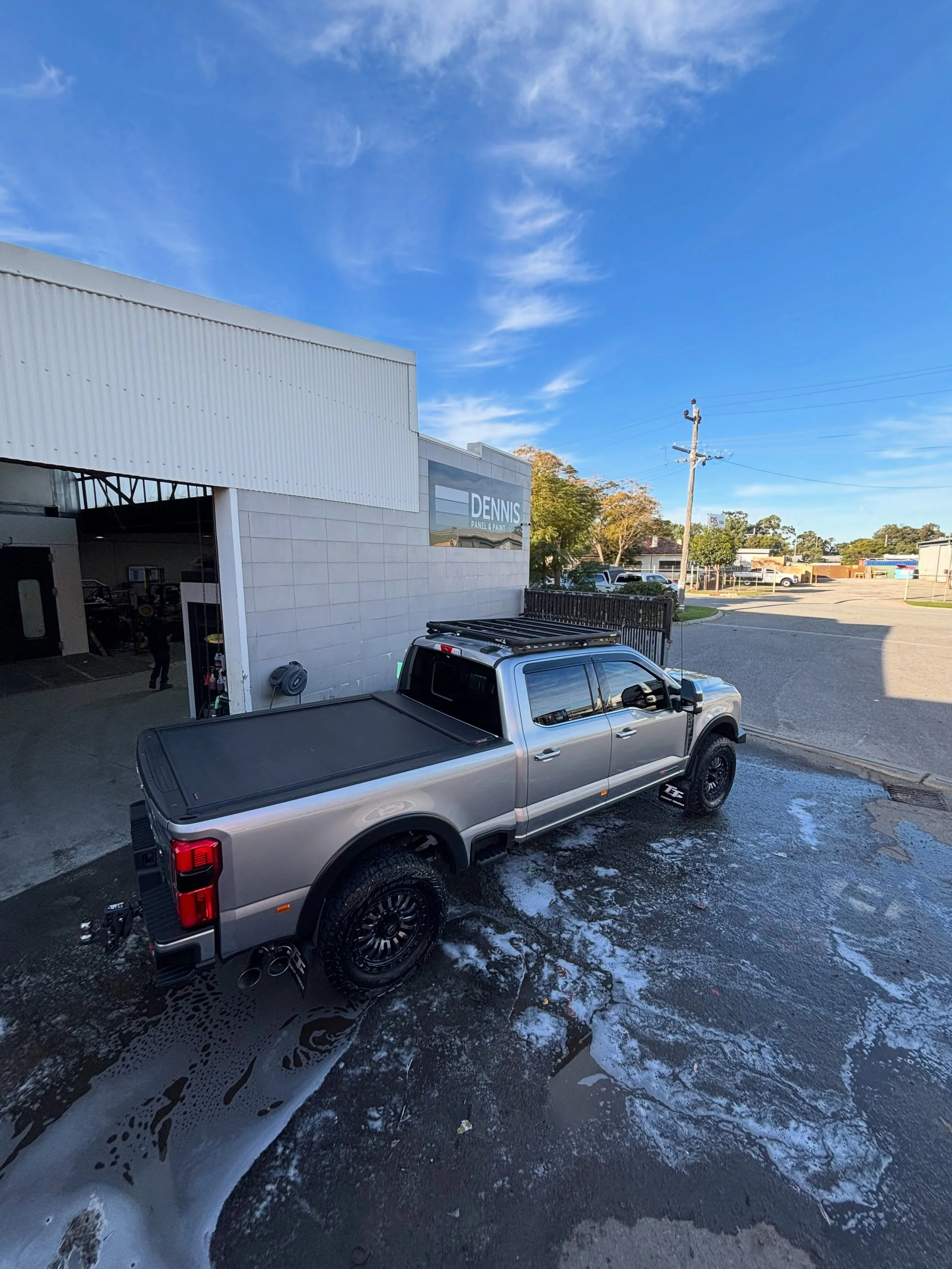 Another big rig out the door! 🚛💥

This Ford Super Duty came in for a new rear  bar and a few touch-ups to bring it back to its best. The team knocked it out of the park, and she&rsquo;s looking as tough as ever.

Thanks for trusting Dennis Panel &a