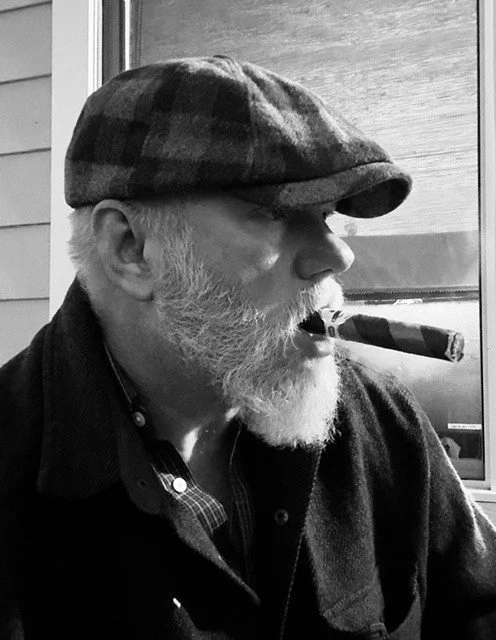 Smoking a Baccarat Barber Pole cigar during a quiet morning at Shale House.