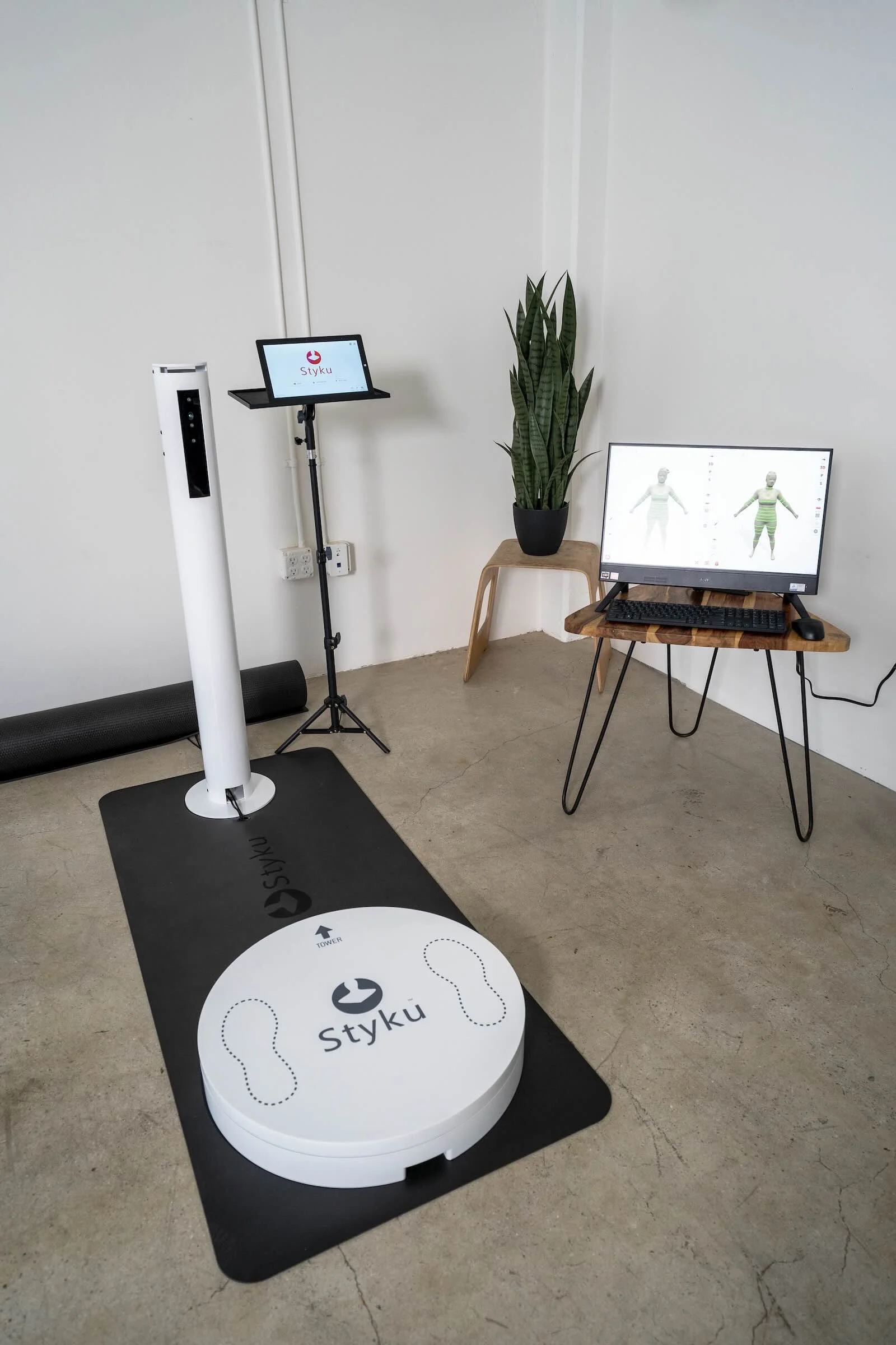 Styku 3D body scanner used for body measurement scanning