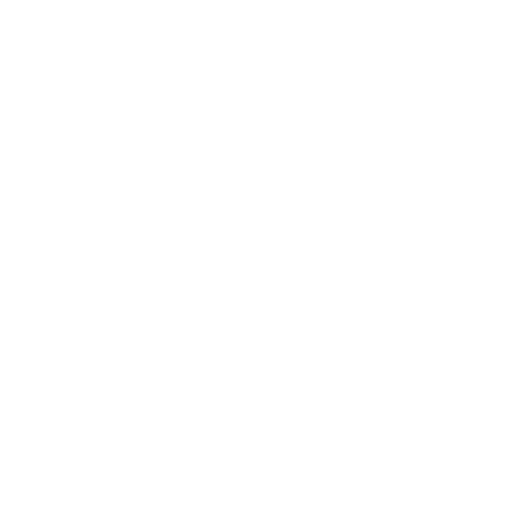 White paw print on black background