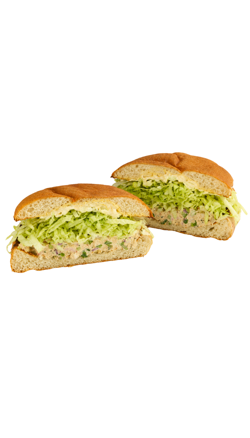 || PAPA'S TUNA CHOP ·  LC EXCLUSIVE ||
Papa's Tuna Mix (cucumber, green onion, pickled cherry peppers, red onion), Papa's Aioli, Iceberg Lettuce, on Toasted Matnakash