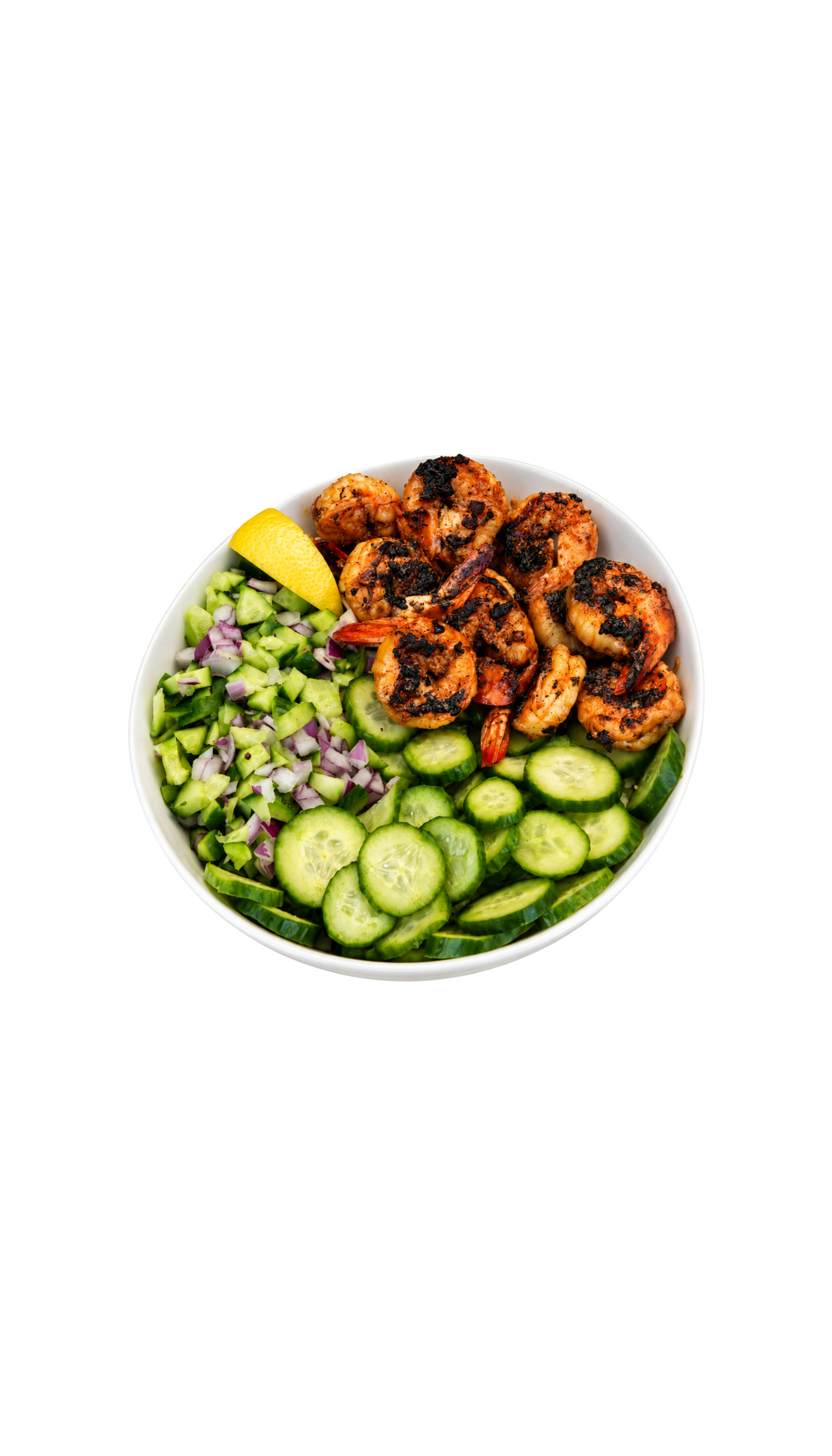 || PAPA'S CRACK SHRIMP · BBNK EXCLUSIVE ||
Papa's Marinated Crack Shrimp, White Rice, Shirazi Salad, Cucumber
