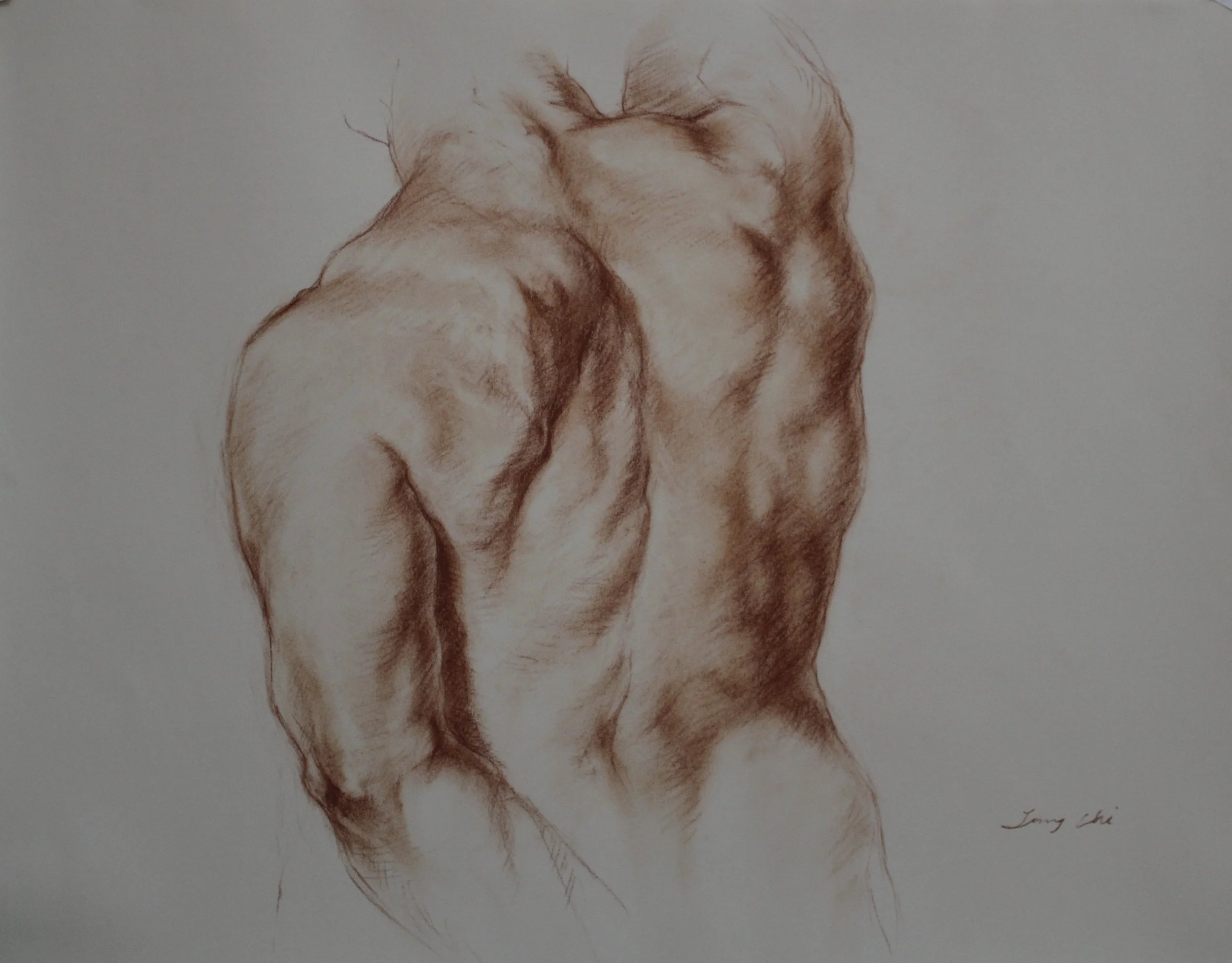 Strength II
19 x 26 inches
Red Chalk