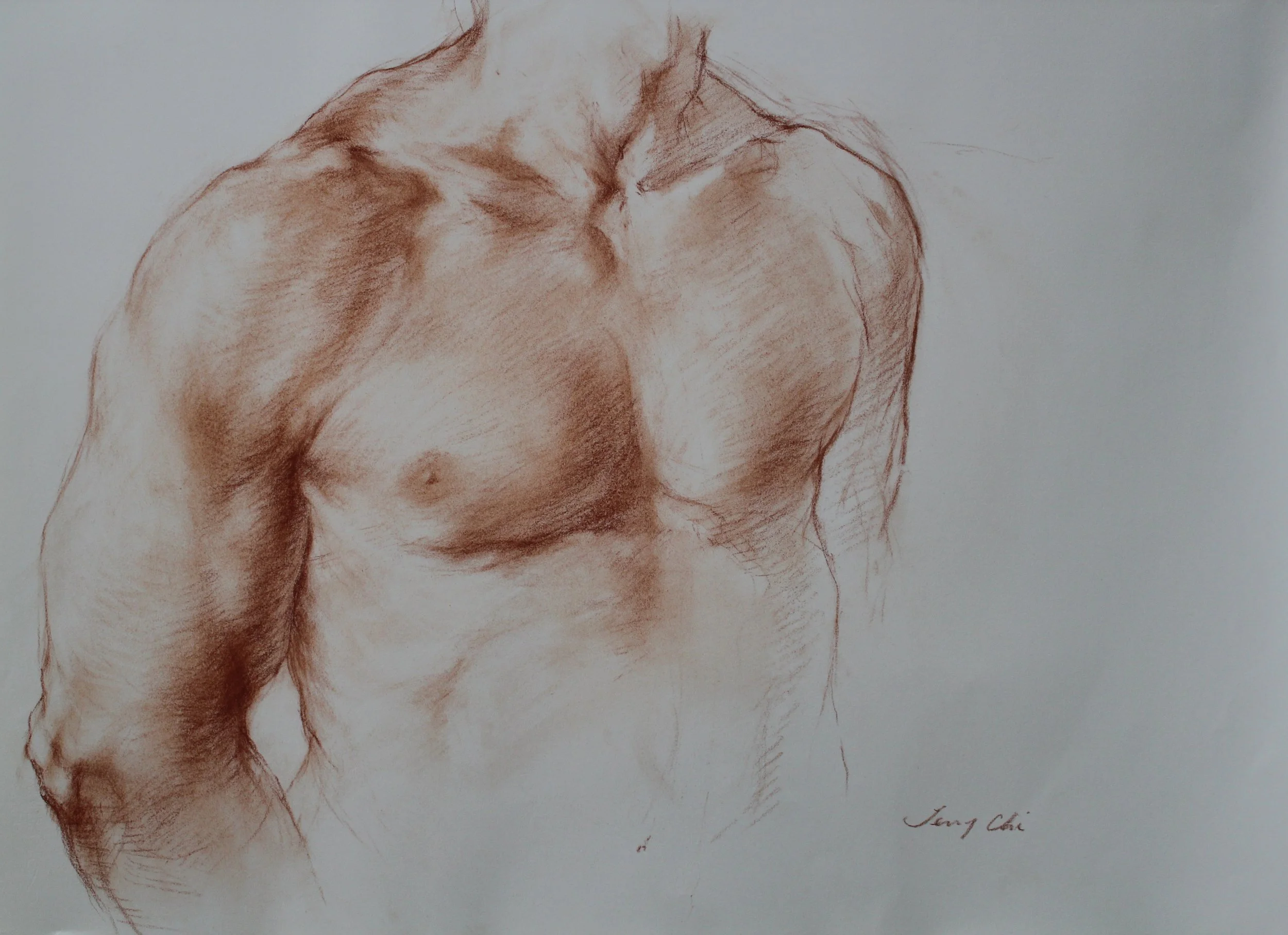 Theseus
19 x 26 inches
Red Chalk