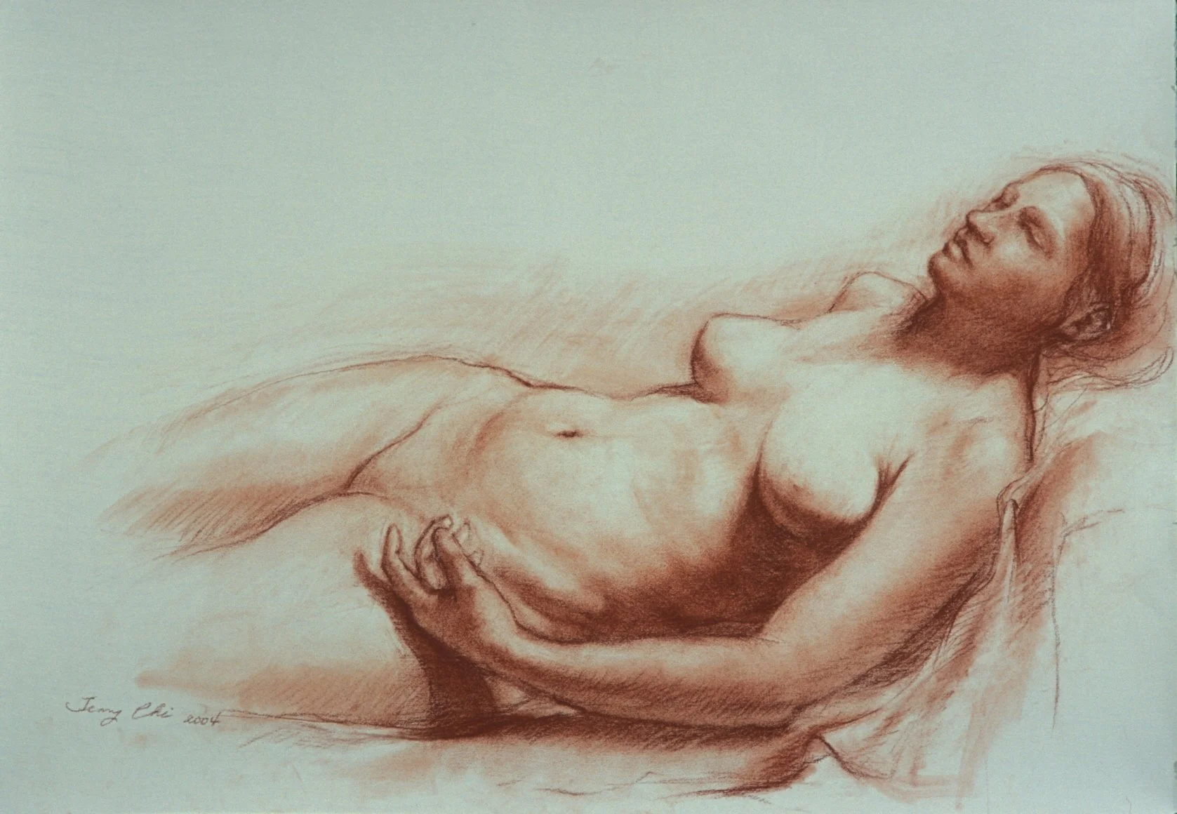 Dido
30 x 22 inches
Red Chalk on White Paper