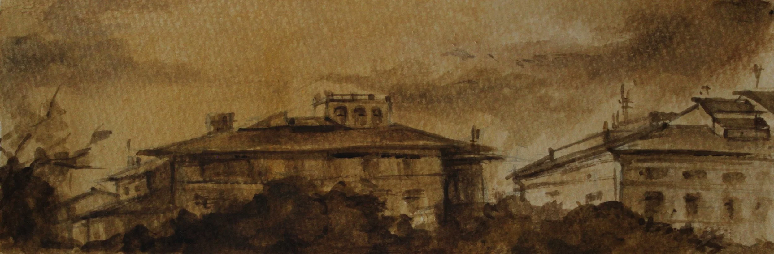Impression
3 x 7 inches
Oil on paper