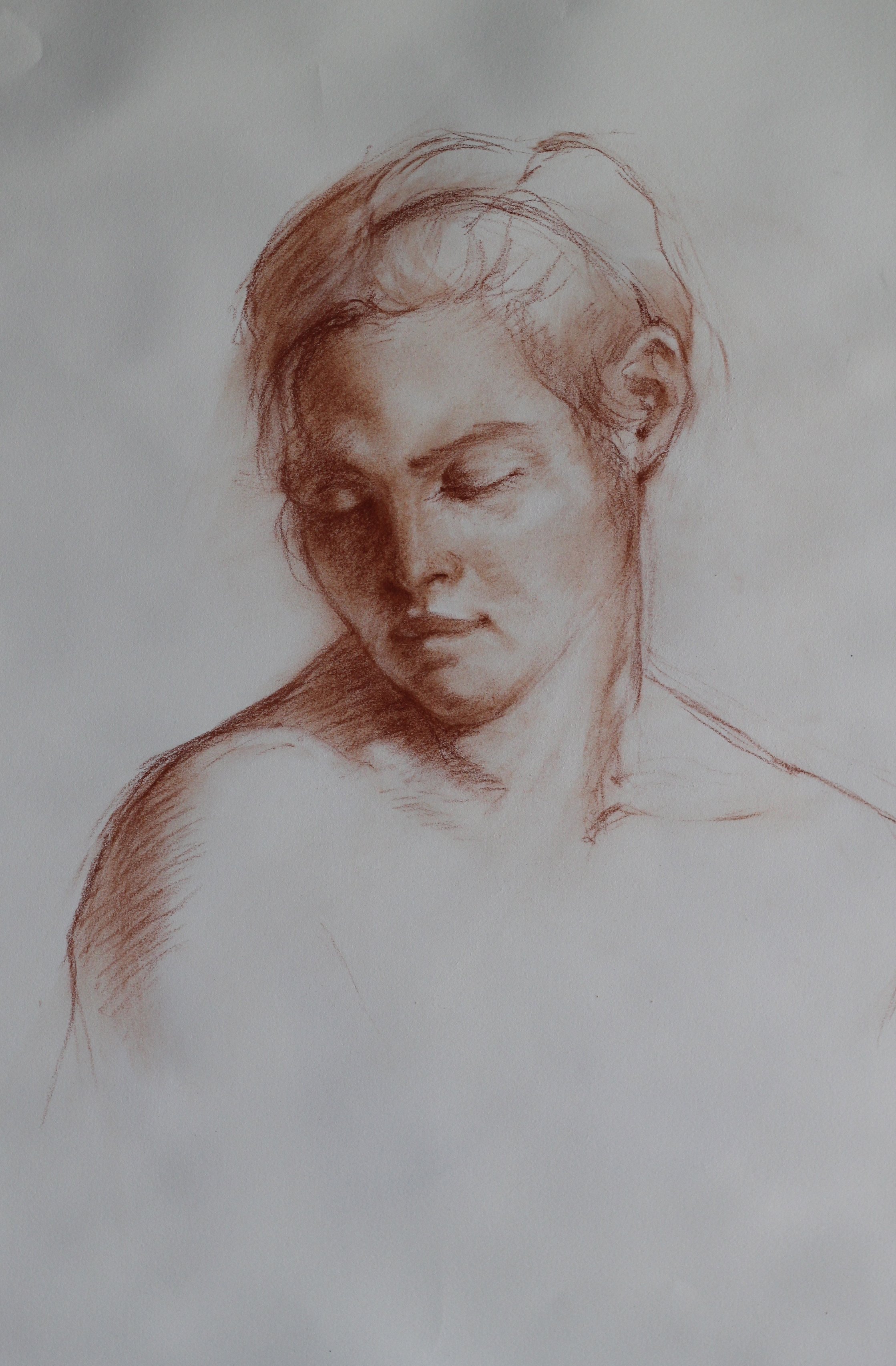 Mariah
26 x 19 inches
Red Chalk