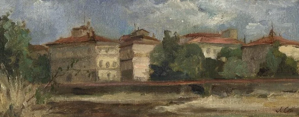 Italian Landscape I
4 x 9 inches
Oil on Linen