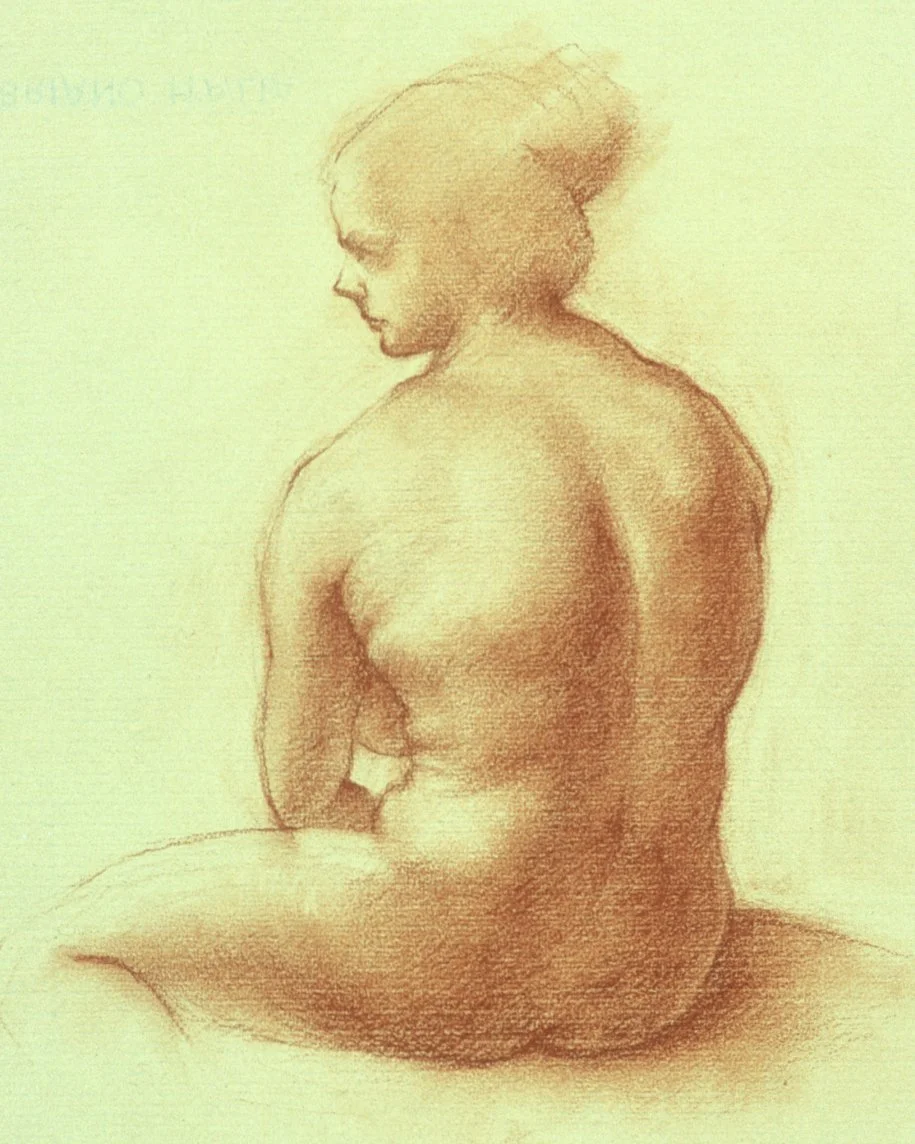 Amanda
10 x 8 inches
Red Chalk on Cream Paper 