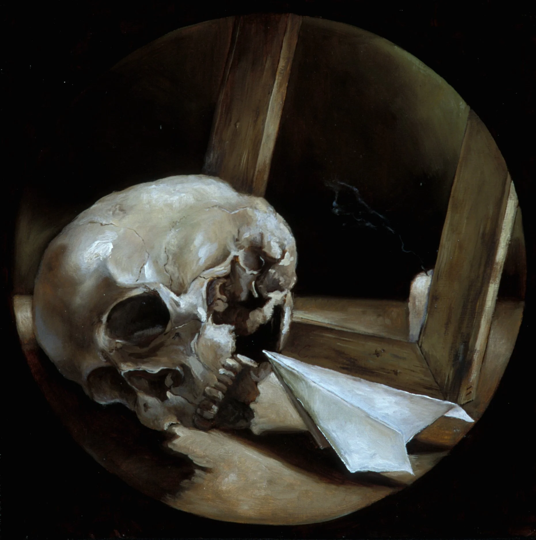 Meditation
12 x 12 inches 	
Oil on Wood