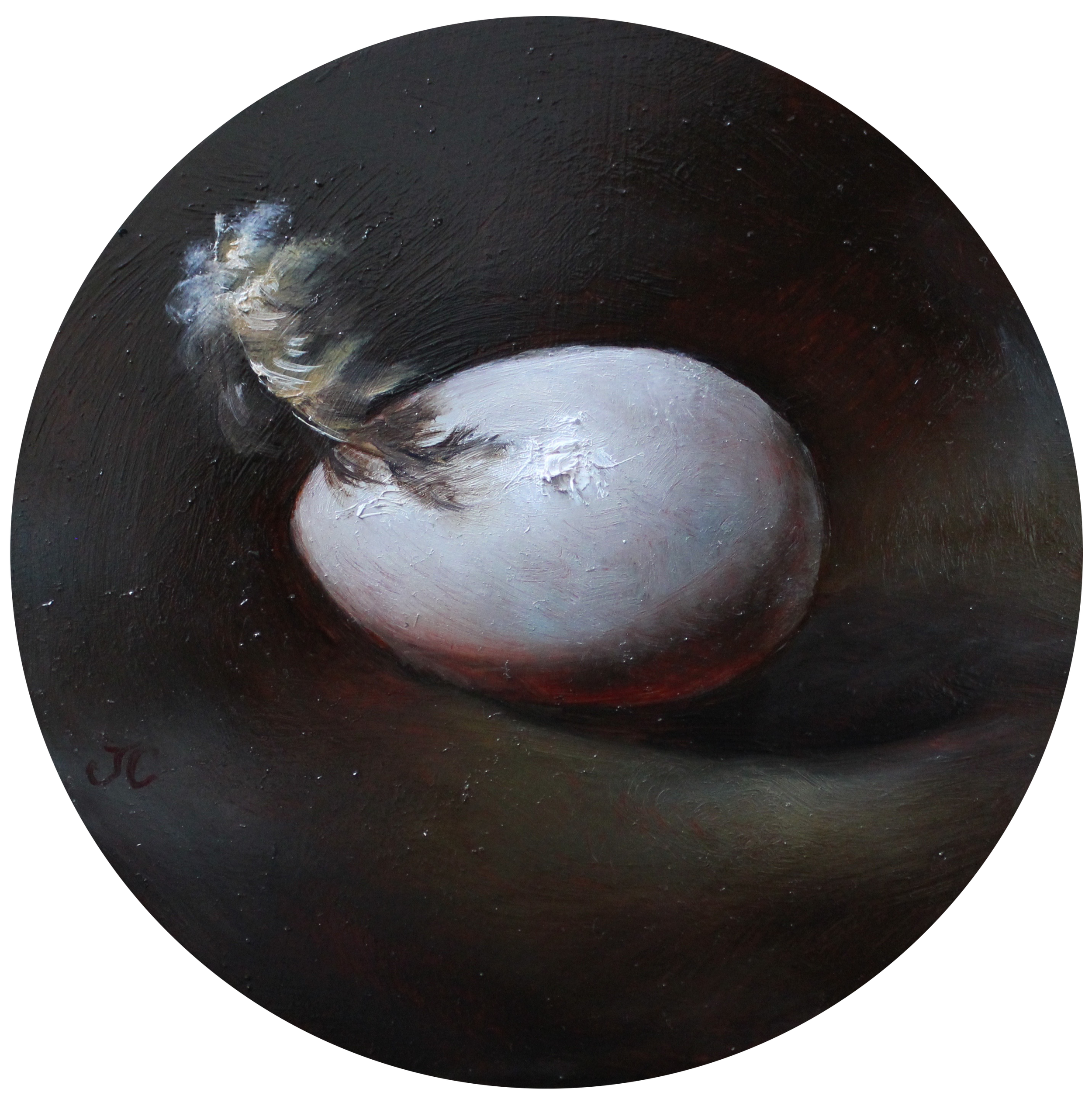 Which Came First (Creation)
5 inches diameter
Oil on Copper