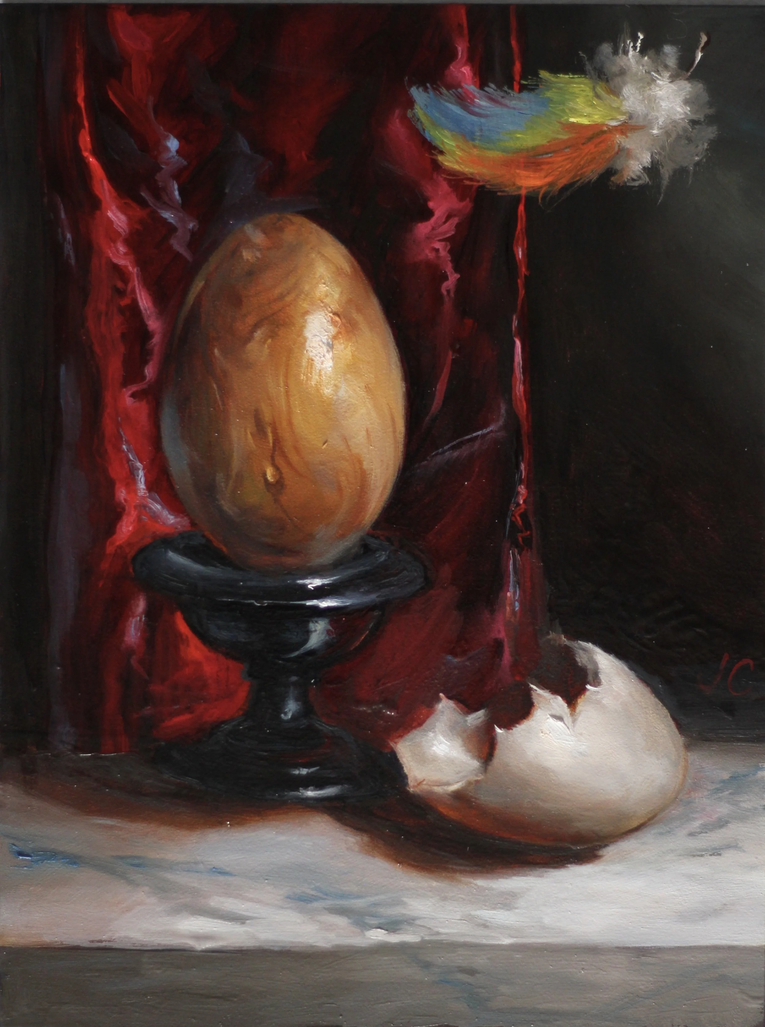 Pinocchio	
8 x 6 inches
Oil on Wood
