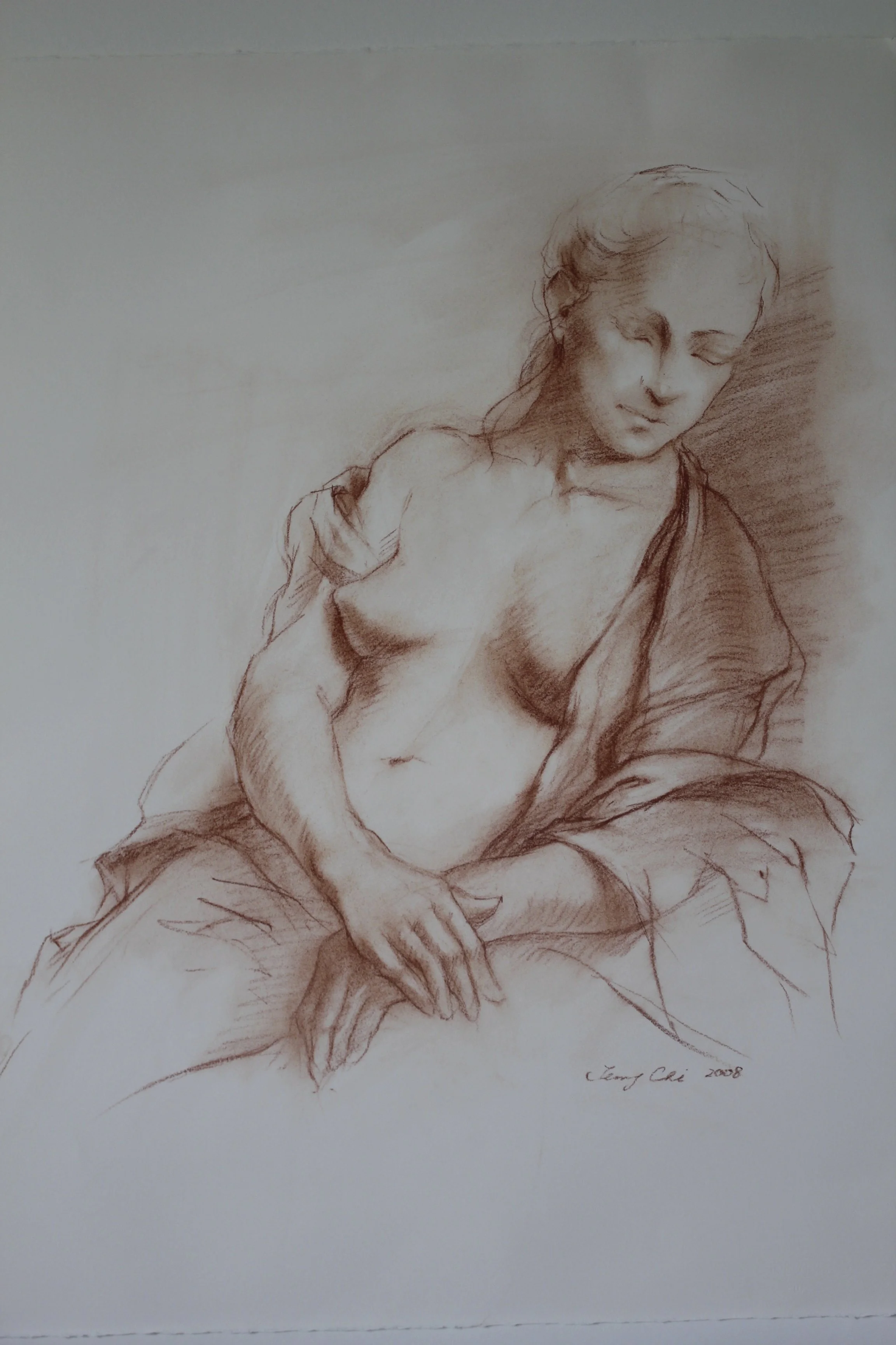 Galatea
26 x 19 inches
Red Chalk on White Paper