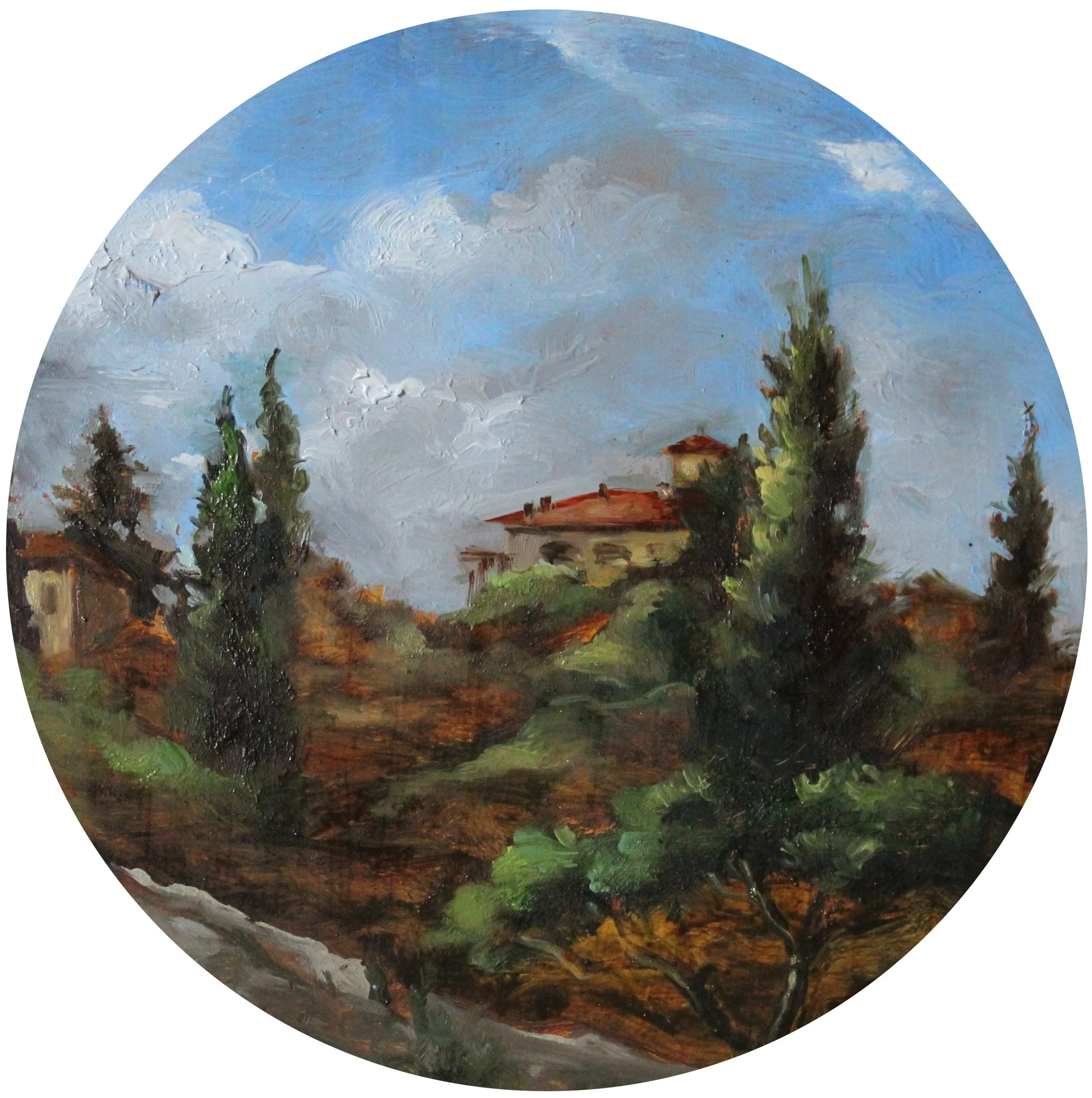 Tuscan Air
5 inches in diameter
Oil on Copper