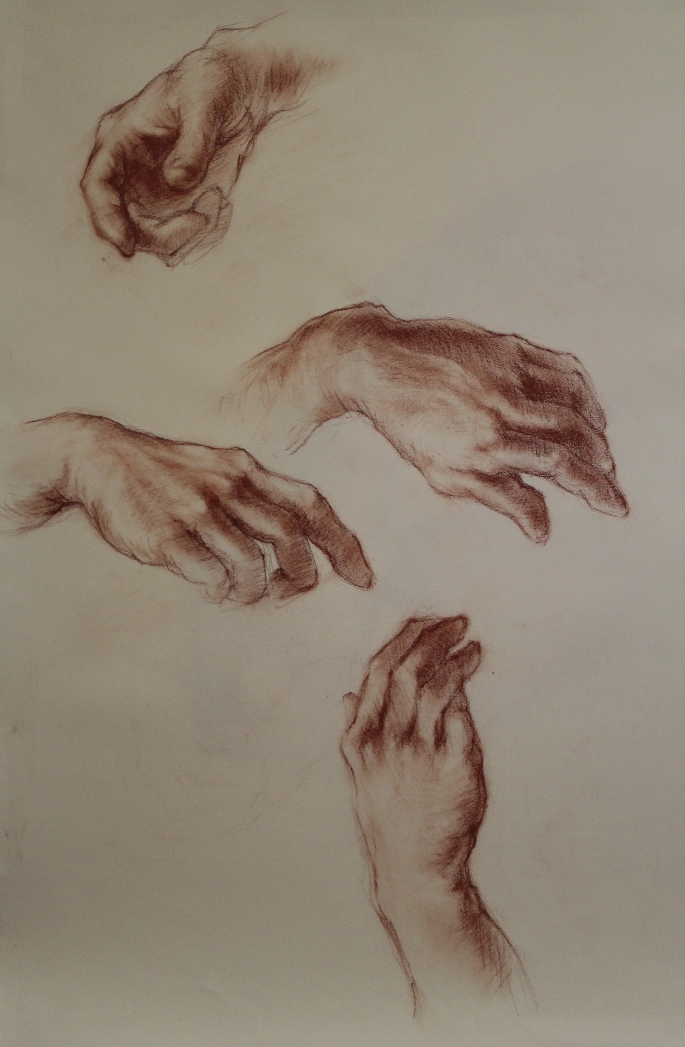 Study of Hands
26 x 19 inches
Red Chalk