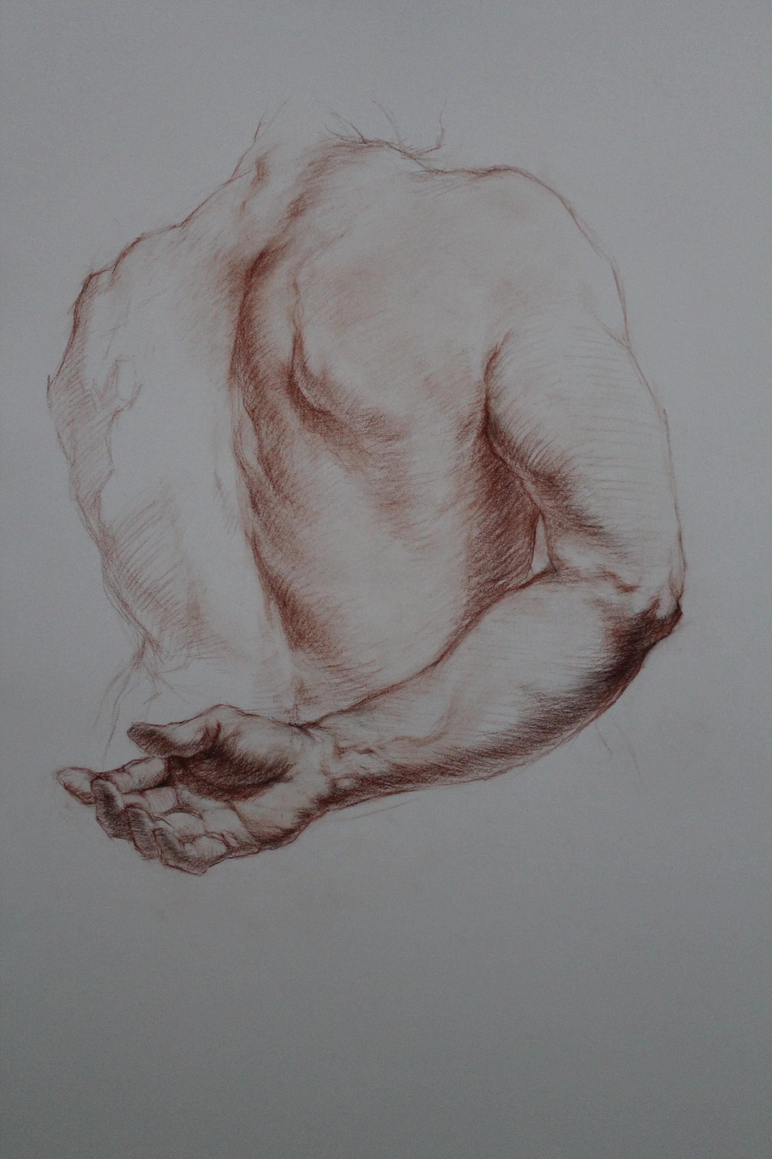 Secrets
39 x 24 inches
Red & Black Chalk