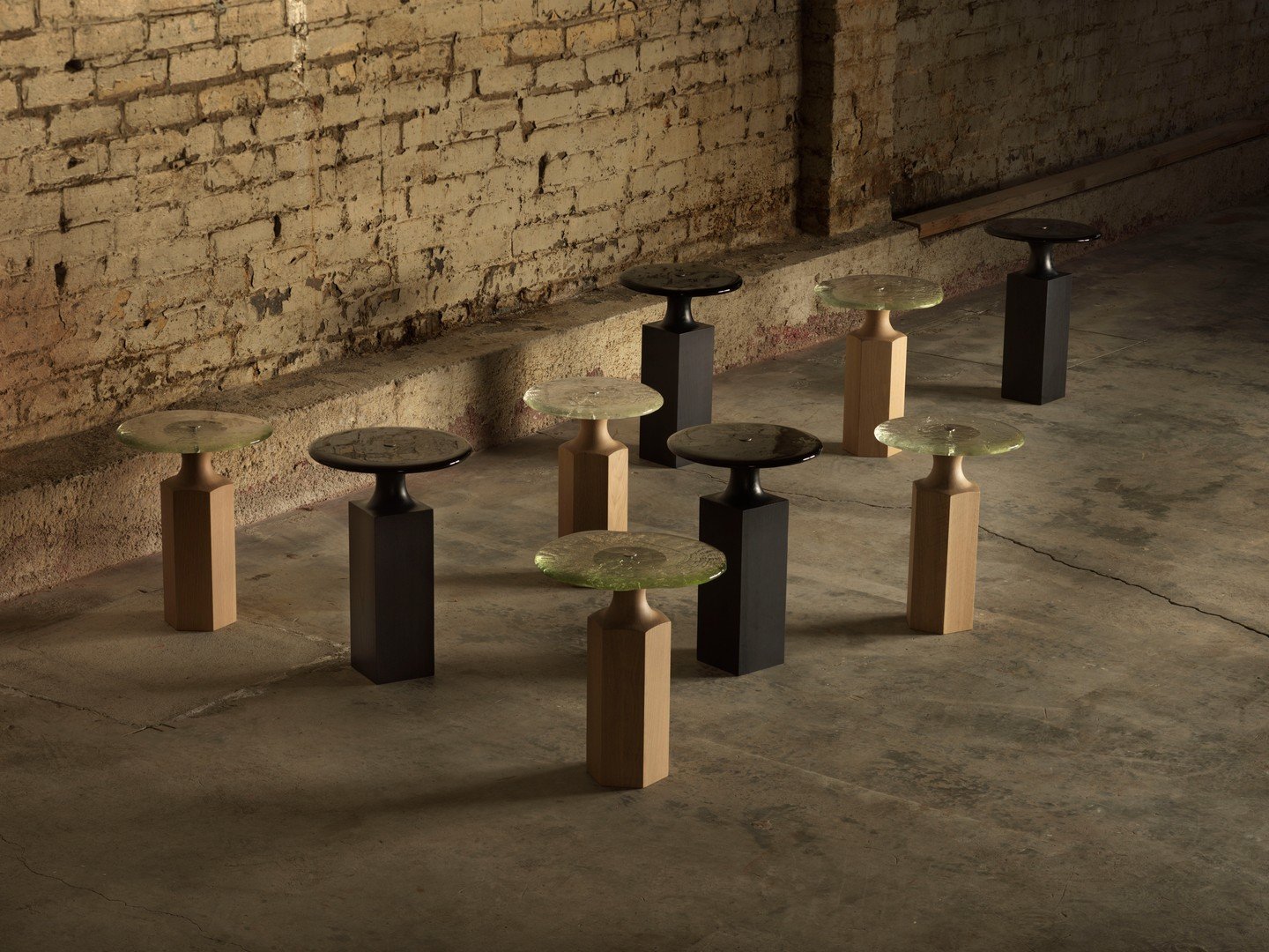 glass and woodwork table