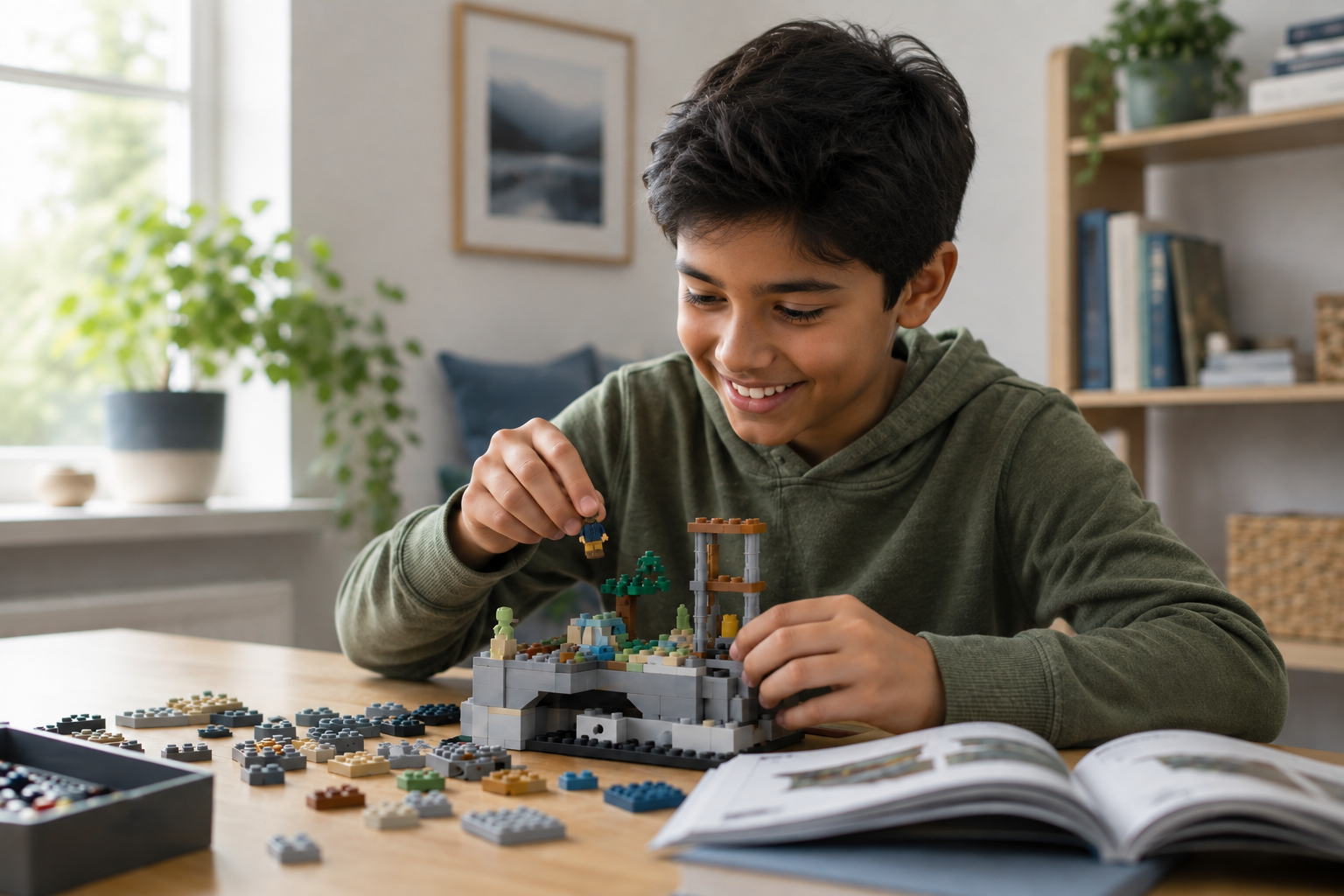 Child completing cognitive and executive functioning activities during an ADHD assessment
