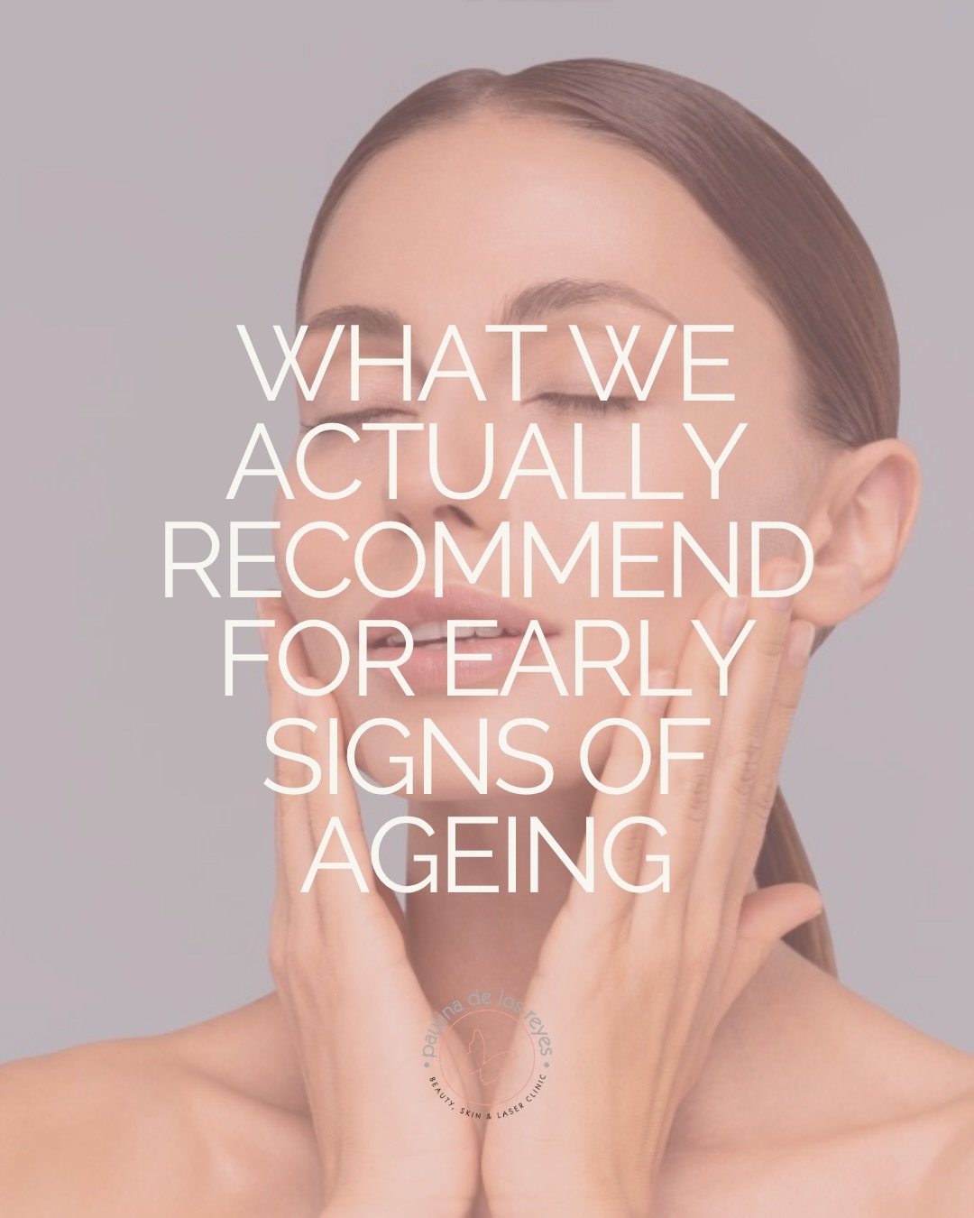 What we actually recommend for early signs of ageing. 🤍  Early signs of ageing aren&rsquo;t something to fix, they&rsquo;re a beautiful invitation to support your skin in a more considered, proactive way.  At the clinic, we don&rsquo;t believe in on