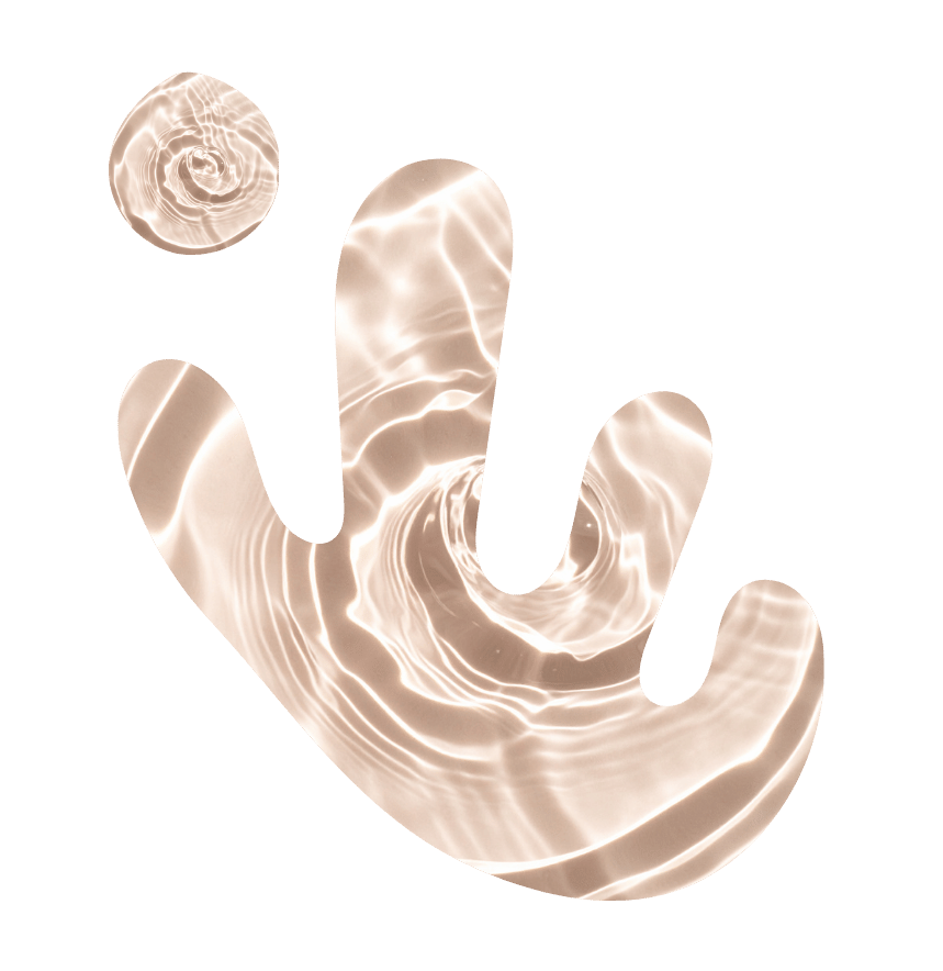 Abstract image of a stylized human hand with water ripple patterns, set against a black background.