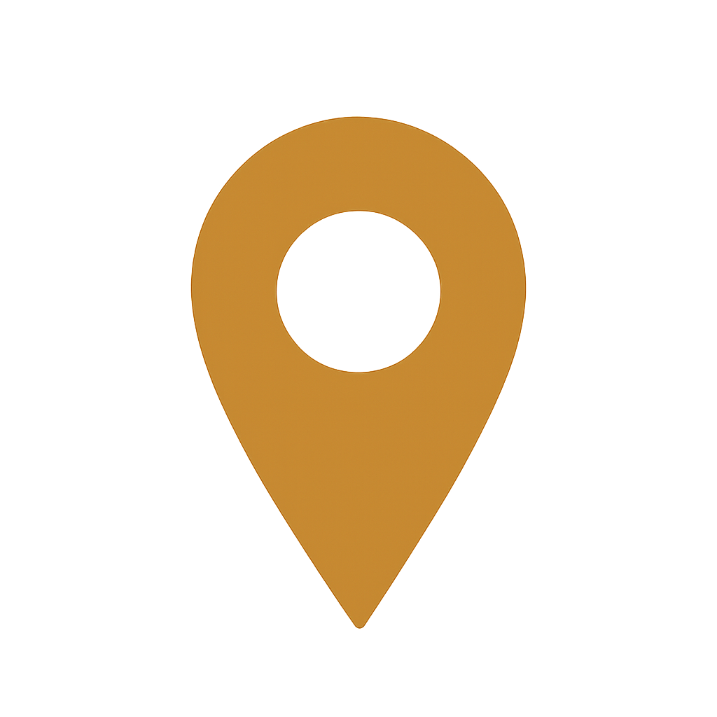Gold location pin icon