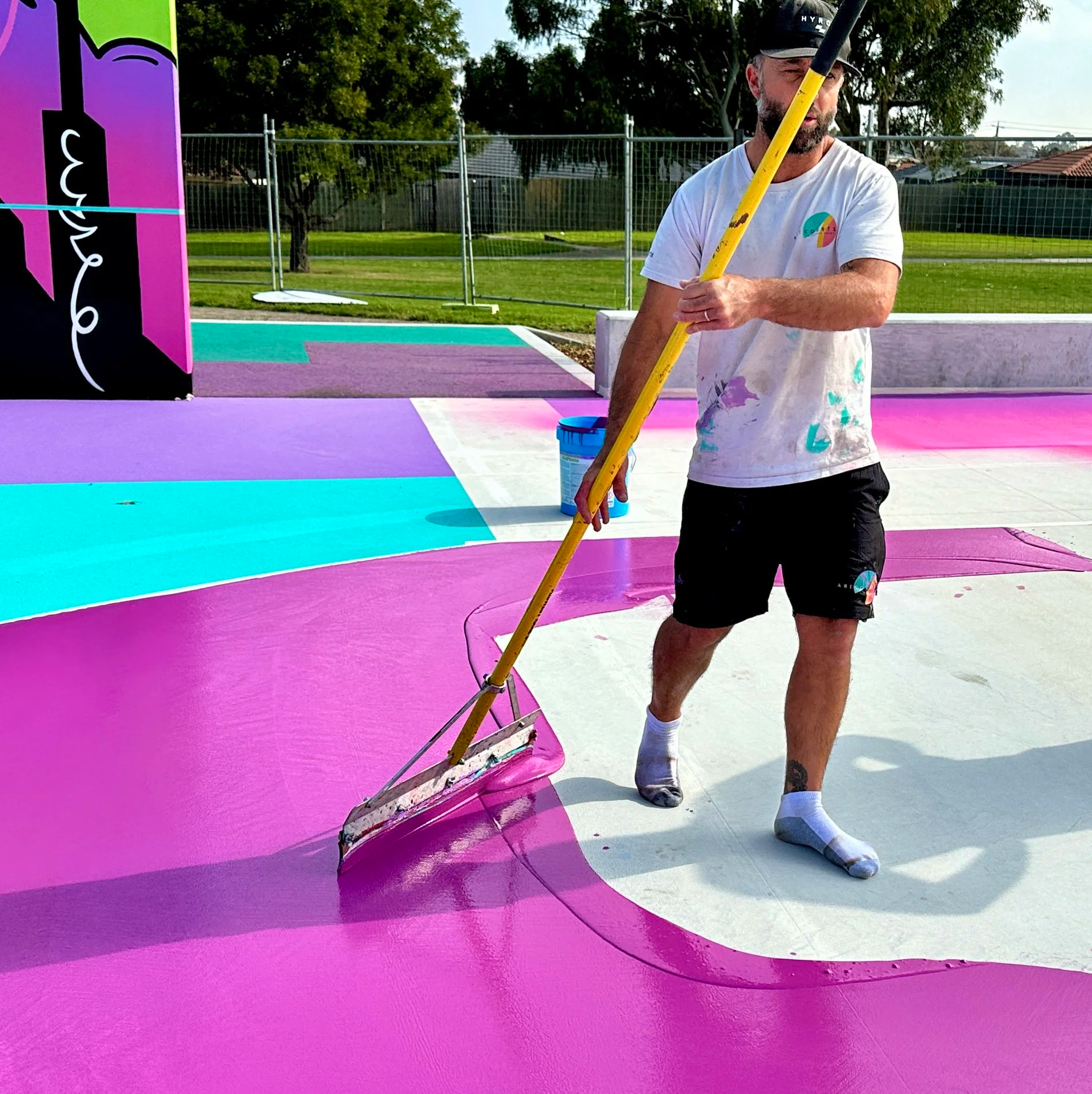 Concrete surface application 