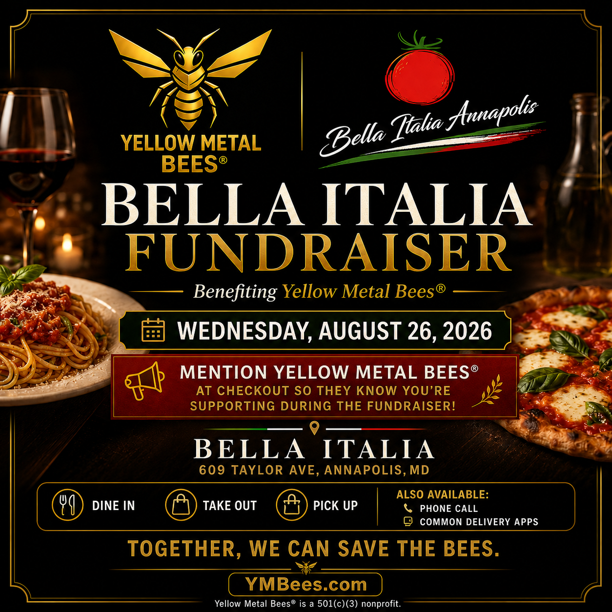 Yellow Metal Bees X Bella Italia Fundraiser Event.png