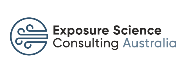Exposure Science Consulting Australia logo with stylized wind symbol and text.