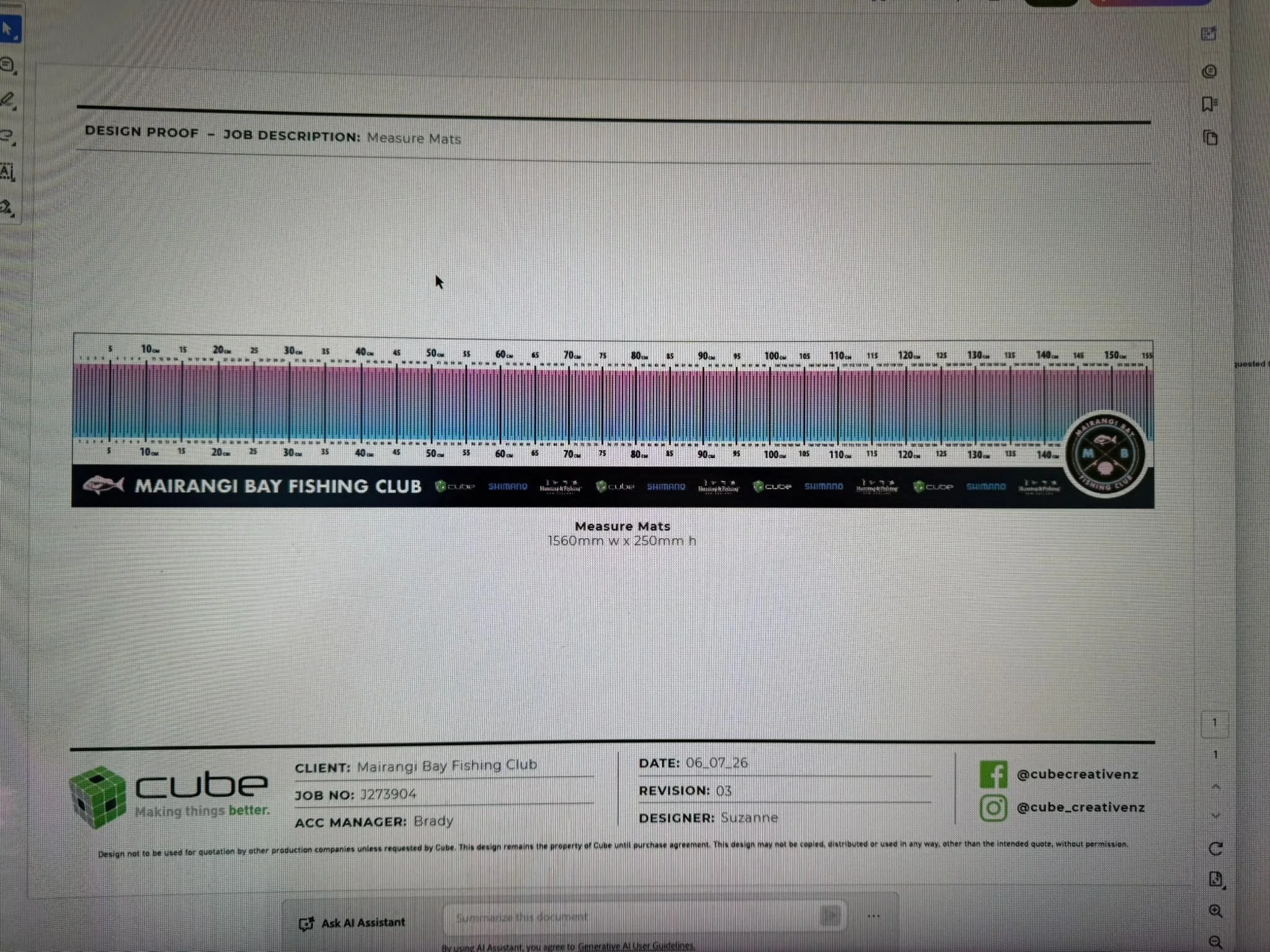 MEASURE MAT