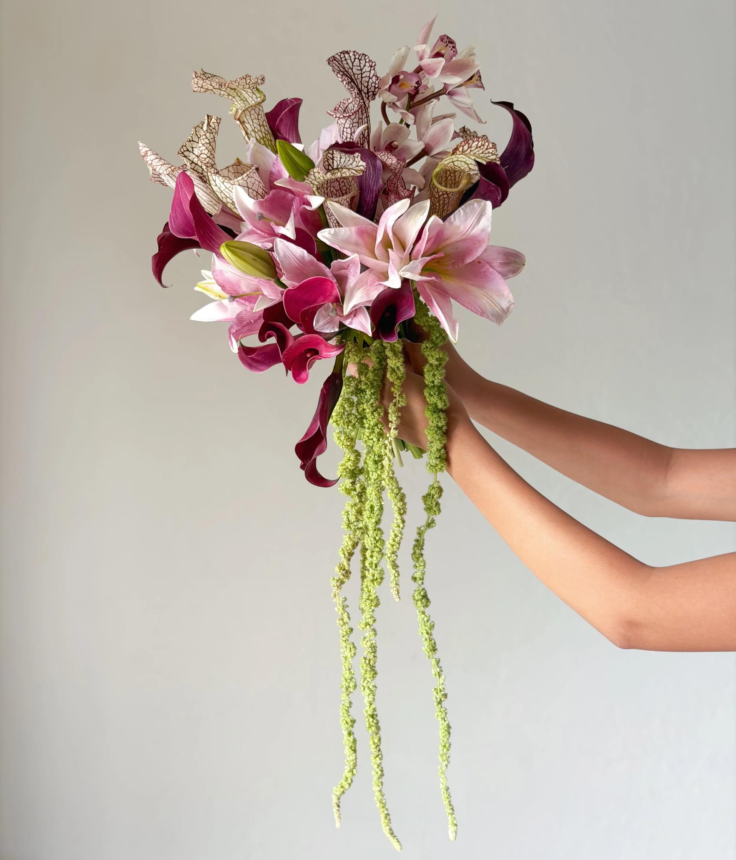 &amp; now another creation that deserves its own still shots -
The pitcher plant was the perfect addition 🔥

-
-
-
-
-
-
-
-
#bridalbouquet #cascadingbouquet #sacramentoflorist #lilybridalbouquet
#sacramentoweddingflorist