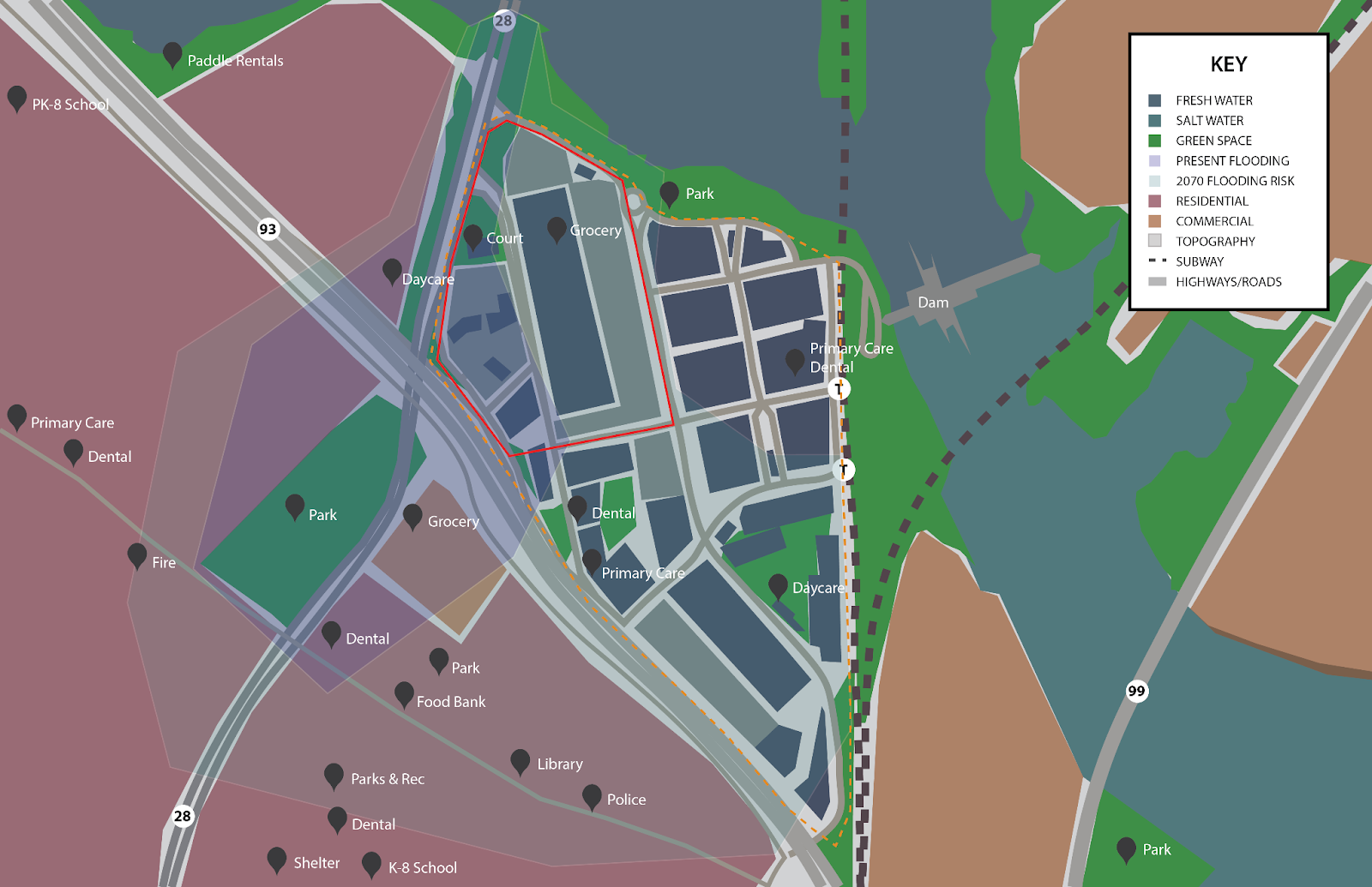 Assembly Square Existing Social Conditions Map