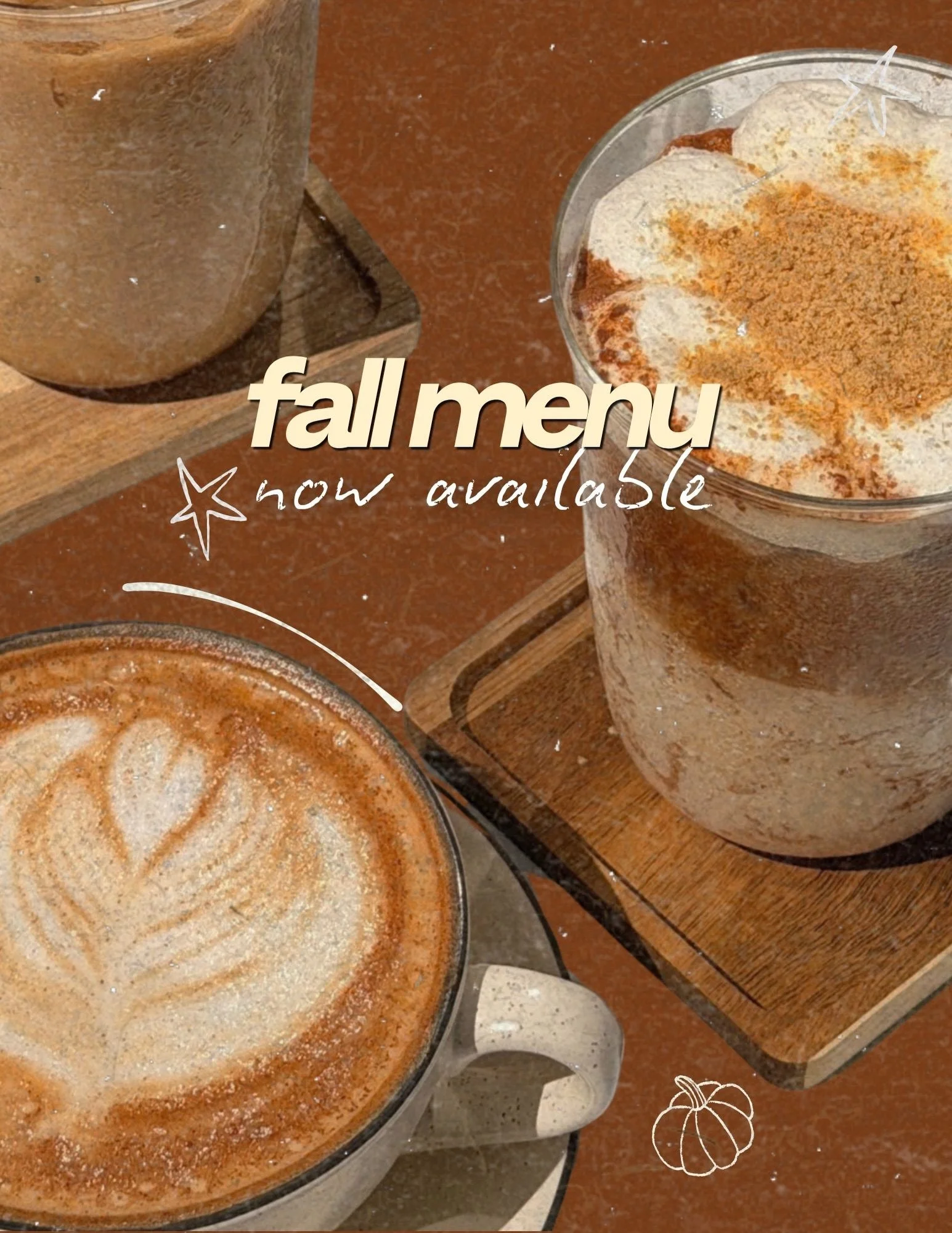 introducing our fall menu &mdash;&mdash;> 

🥧🍂⭐️🍁🤎🧸🍵✨☕️

#pumpkinspiceseason #fallmenu #falldrinks #pumpkinpie #miamicoffeeshops 

pumpkin pie 🥧 available in coffee or matcha 🍵☕️ made with house made pumpkin syrup, milk, and a creamy pumpk