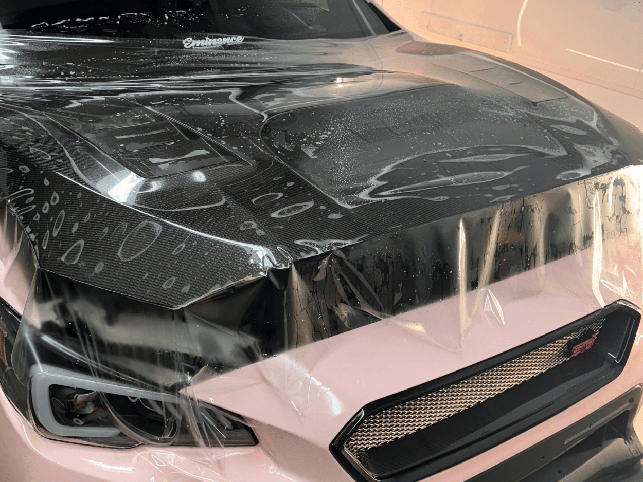 Subraru WRX Carbon Fiber hood ppf
