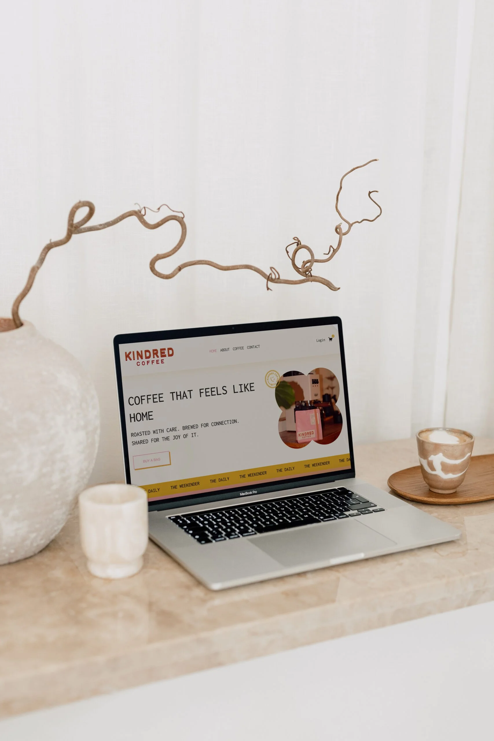 Brewing Connection: Coffee Website Design for Kindred Coffee Club