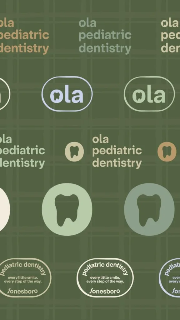 Pattern from OLA Pediatric Dentistry branding