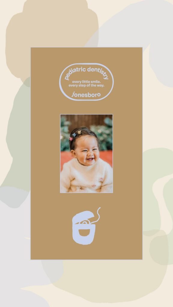 Social media post example for a pediatric dental office