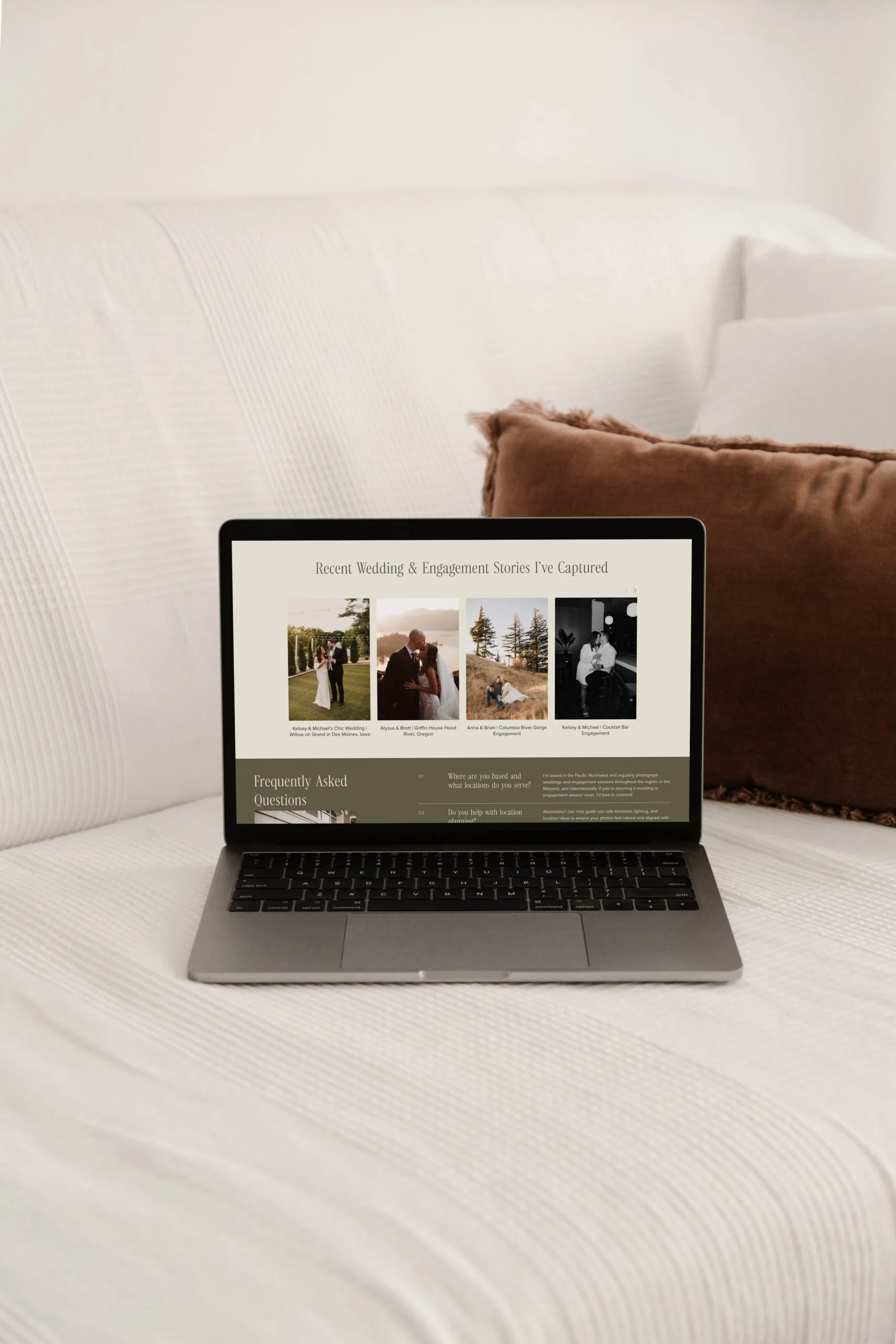 Elegant Customized Website for Elle May Photography