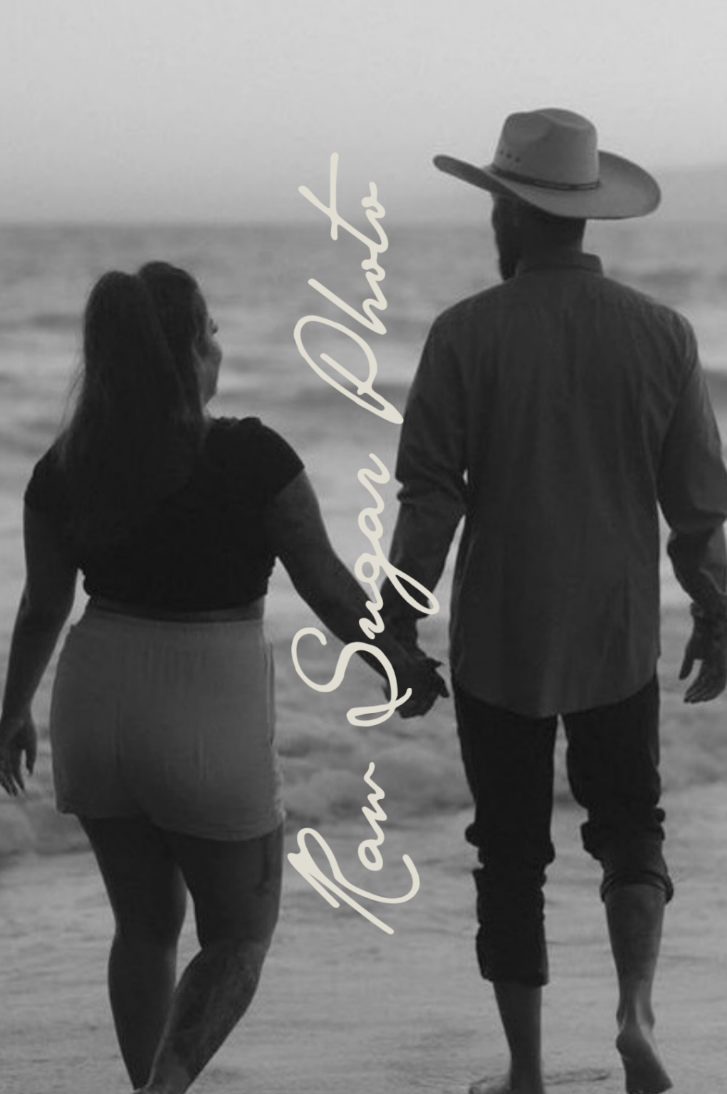 Sugar Raw Photo logo design displayed over a photograph.